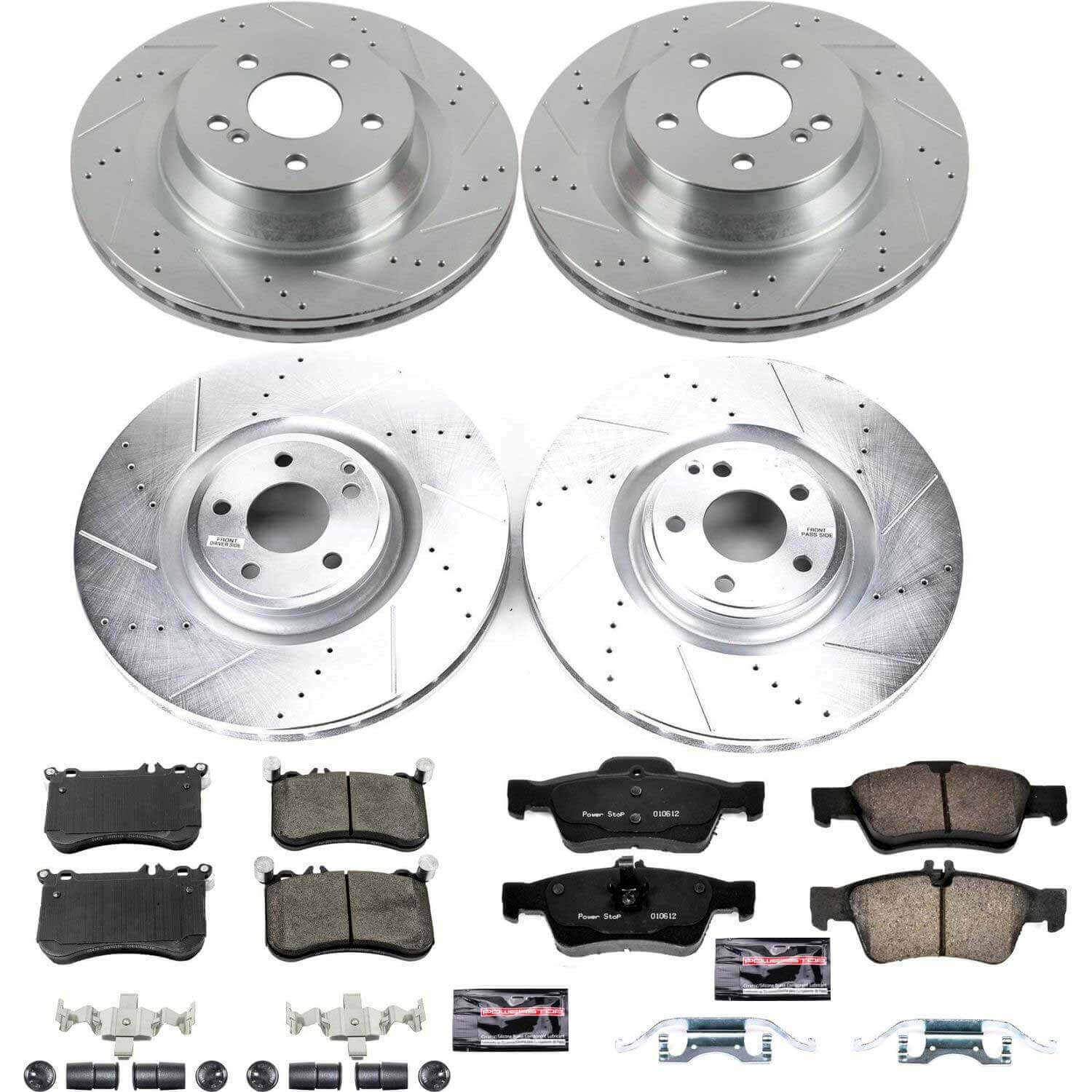 Power Stop K6885 - Z23 Evolution Sport Front And Rear Brake Kit