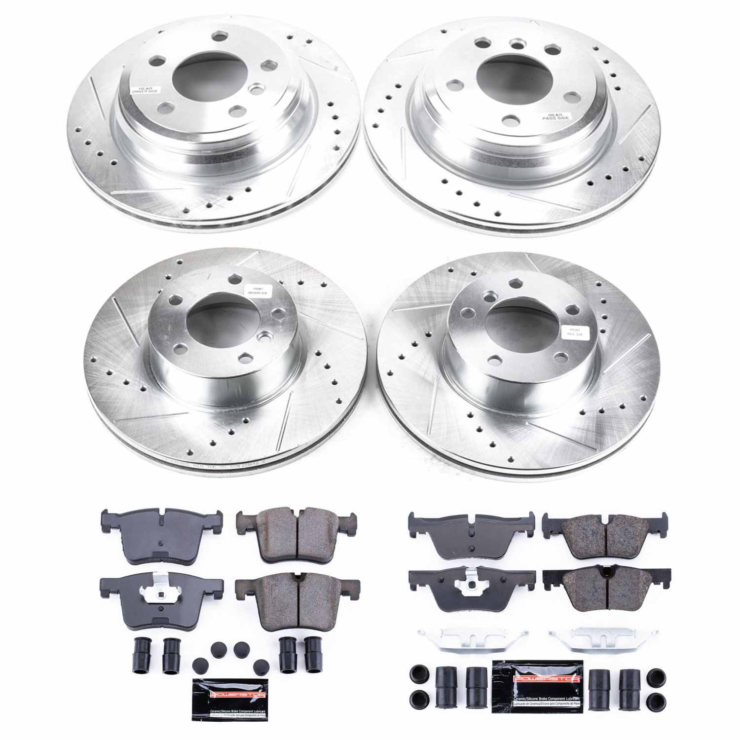 Power Stop K6925 - Z23 Evolution Sport Front And Rear Brake Kit