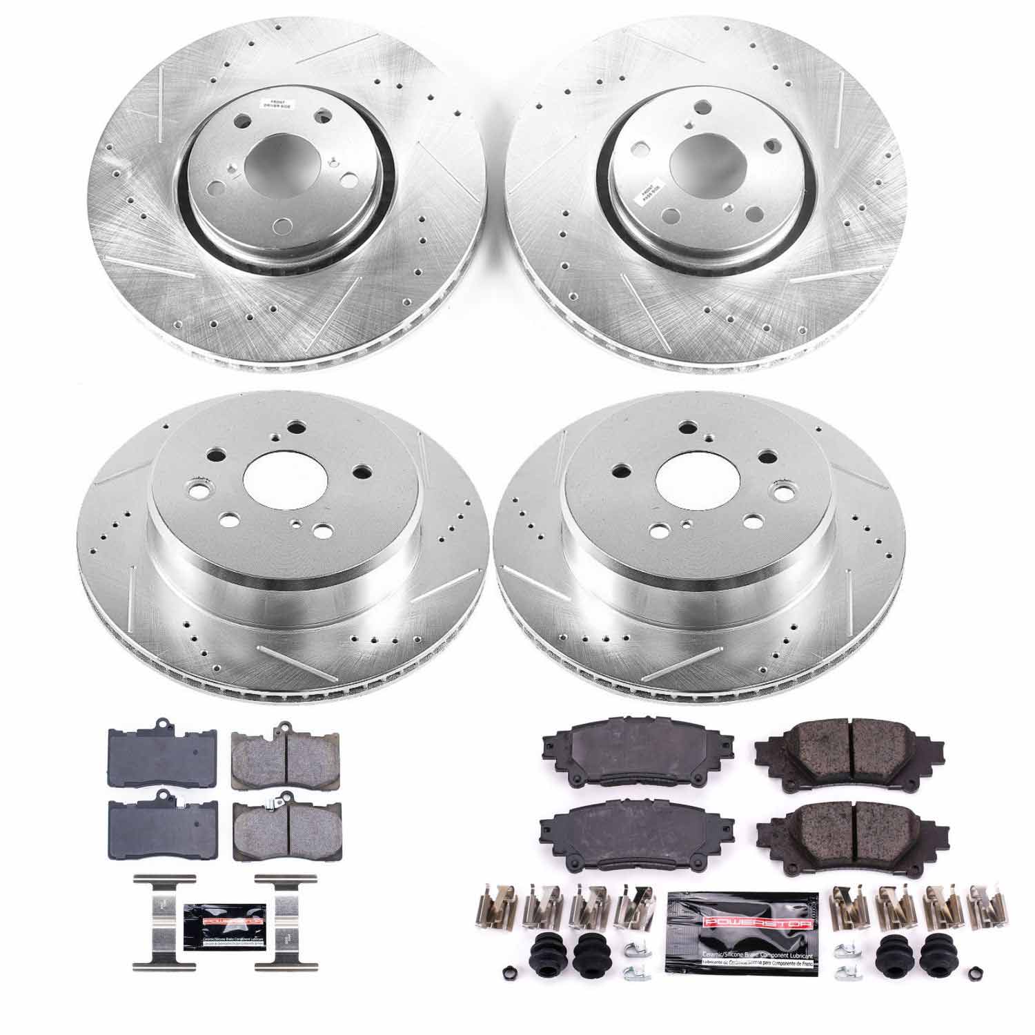 Power Stop K6929 - Z23 Evolution Sport Front And Rear Brake Kit