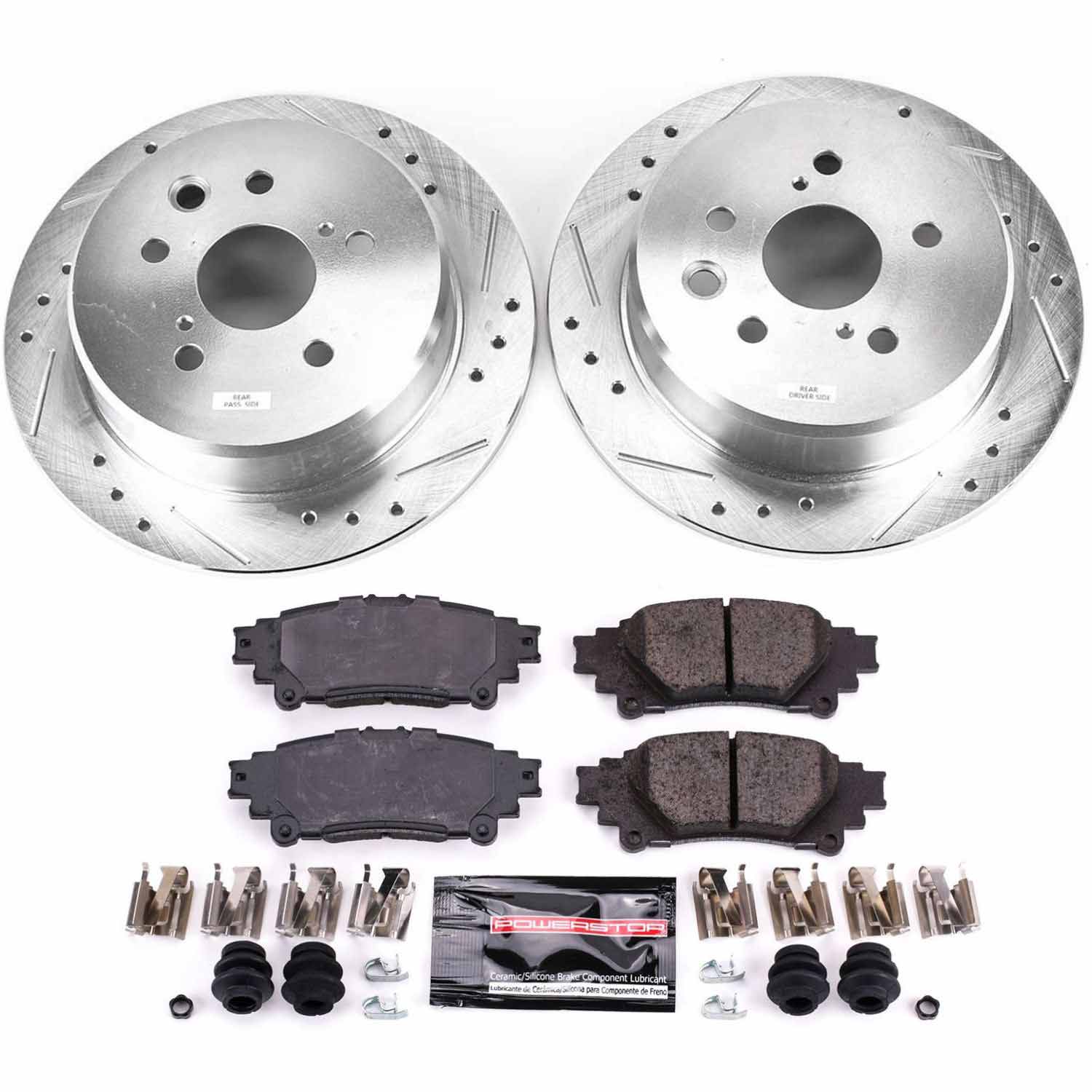 Power Stop K6930 - Z23 Evolution Sport Performance 1-Click Brake Kit (Rear)