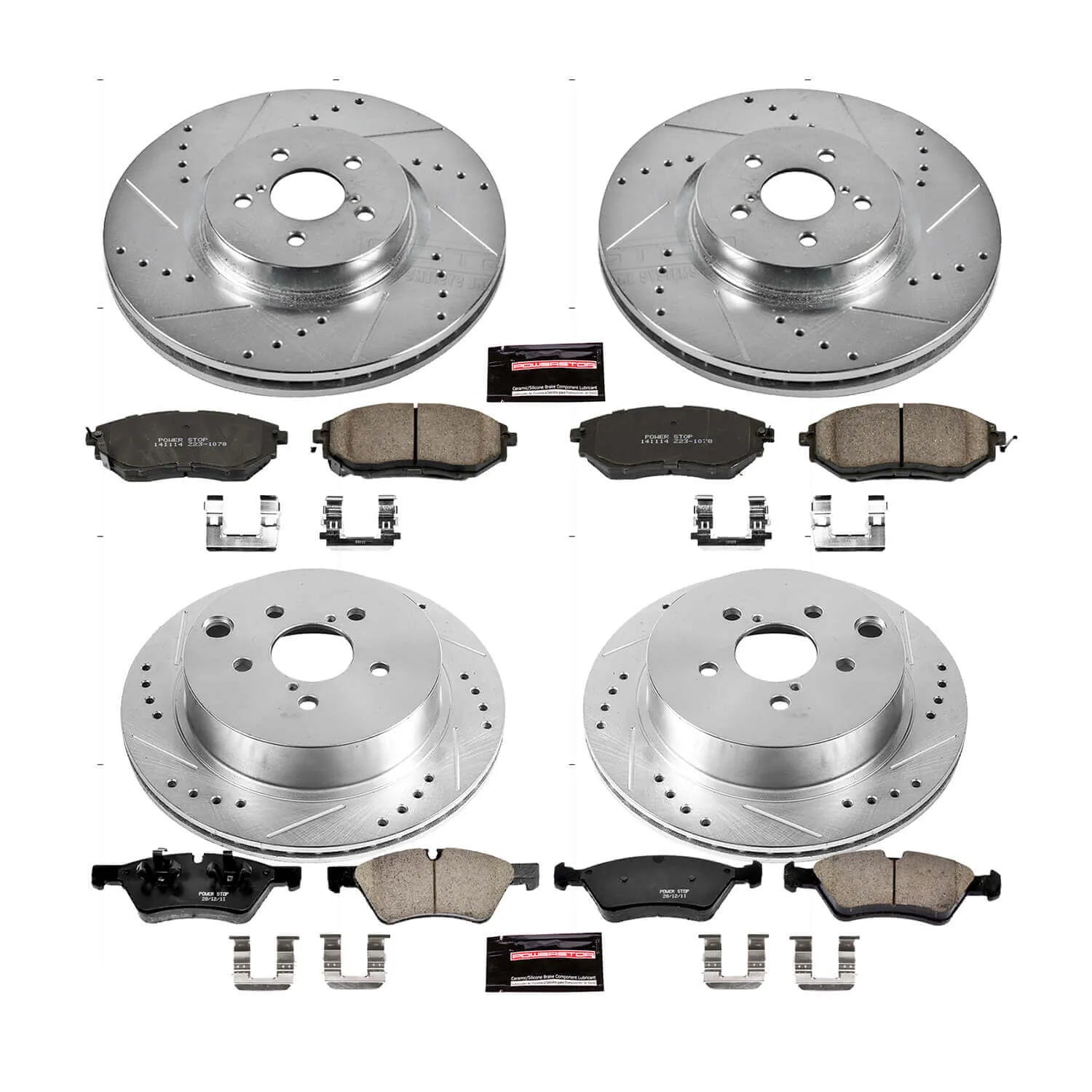 Power Stop K6931 - Z23 Evolution Sport Front And Rear Brake Kit