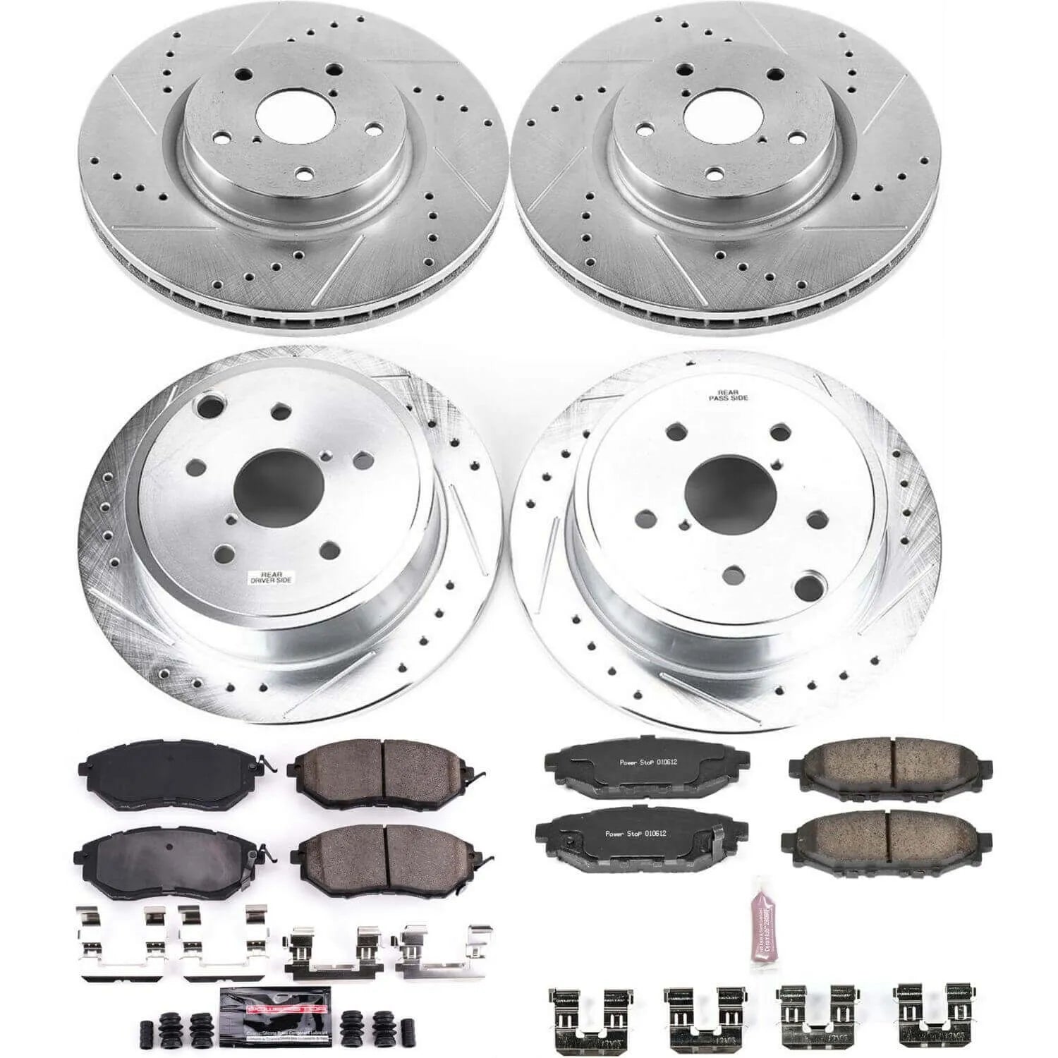 Power Stop K6932 - Z23 Evolution Sport Front And Rear Brake Kit