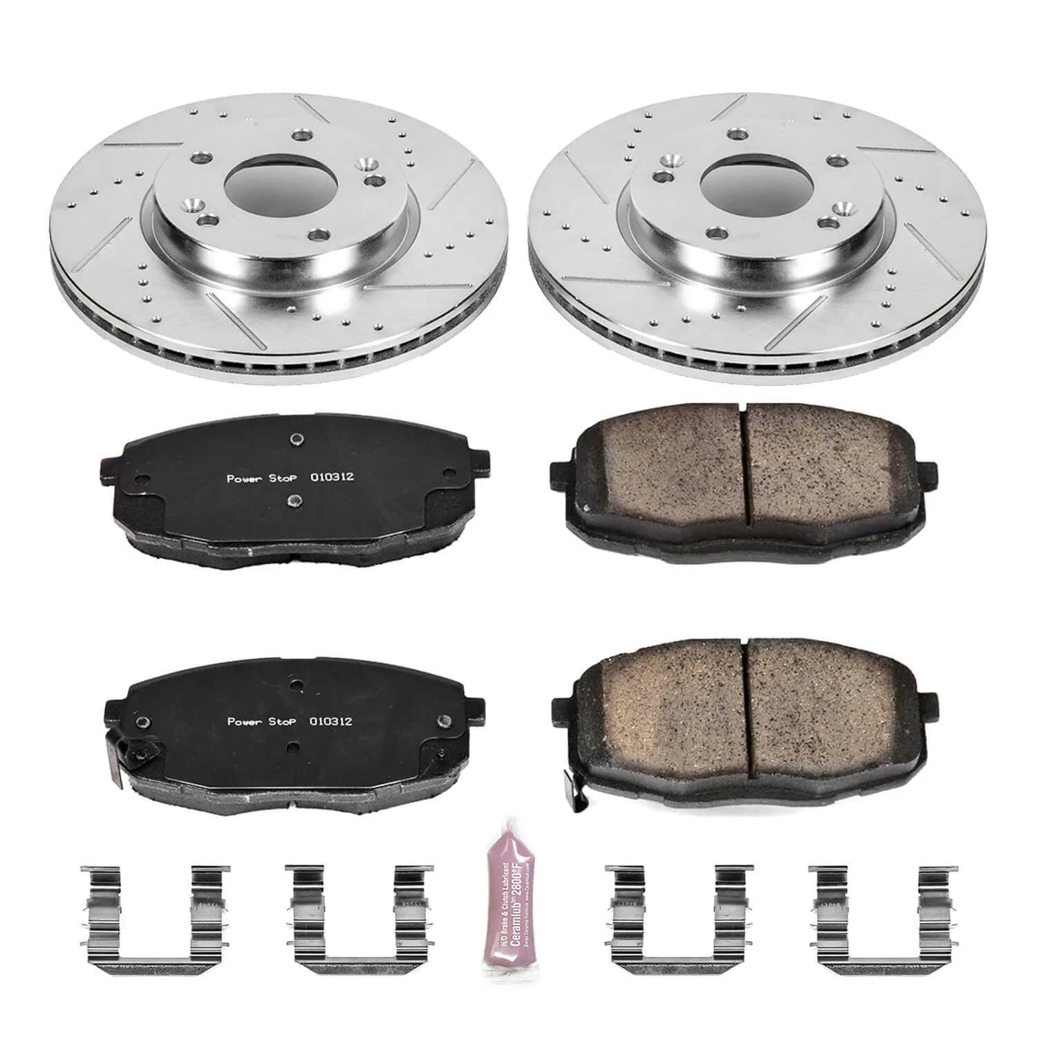 Power Stop K6946 - Z23 Evolution Sport Performance 1-Click Brake Kit (Front)