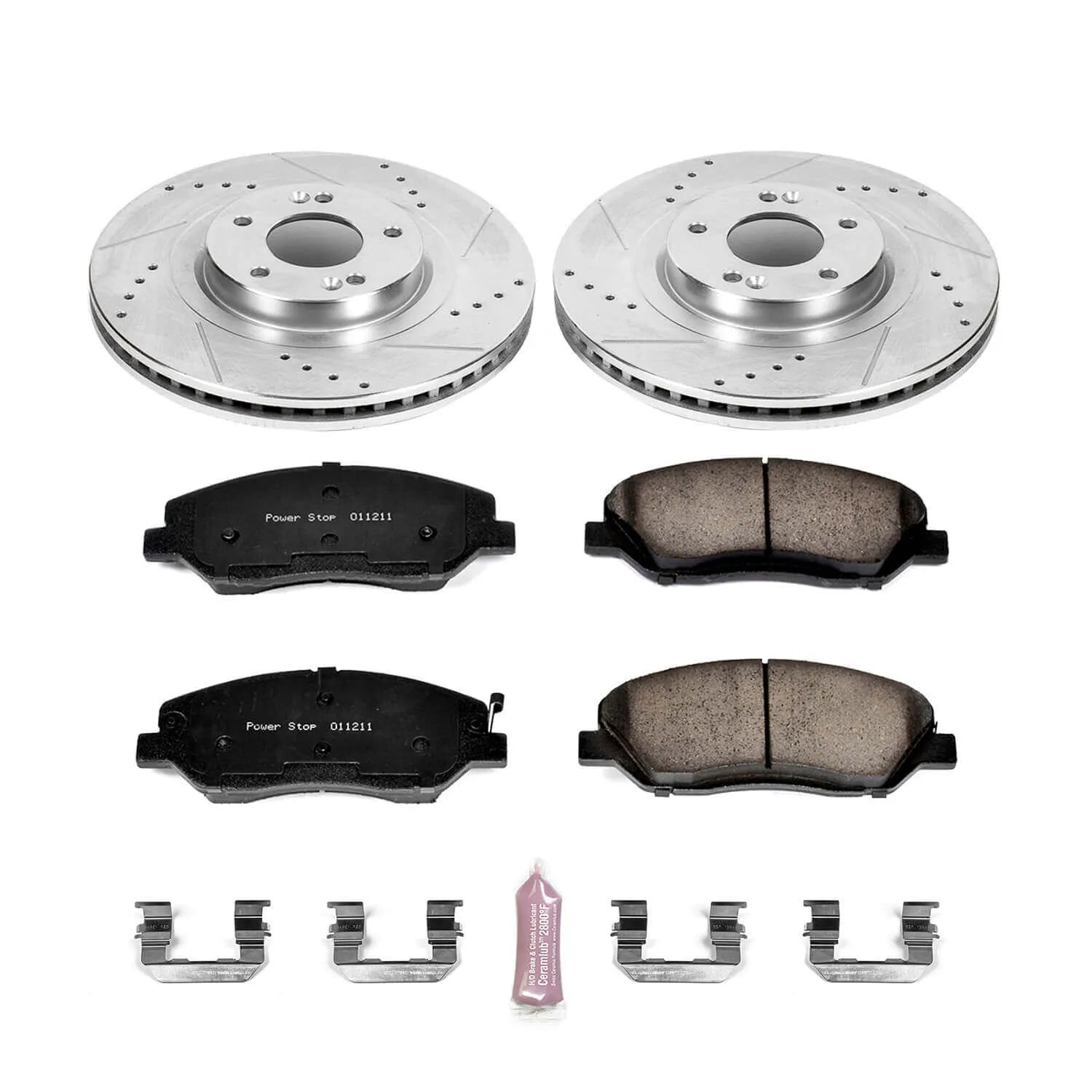 Power Stop K6951 - Z23 Evolution Sport Performance 1-Click Brake Kit (Front)