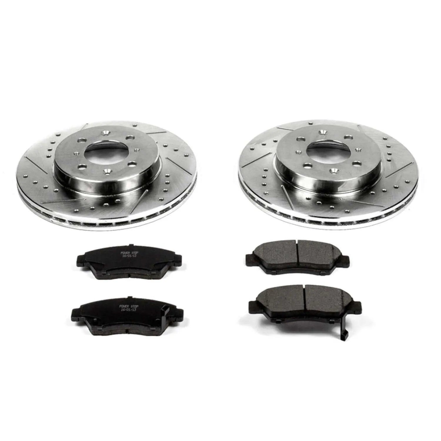 Power Stop K696 - Z23 Evolution Sport Performance 1-Click Brake Kit With Hardware (Front)