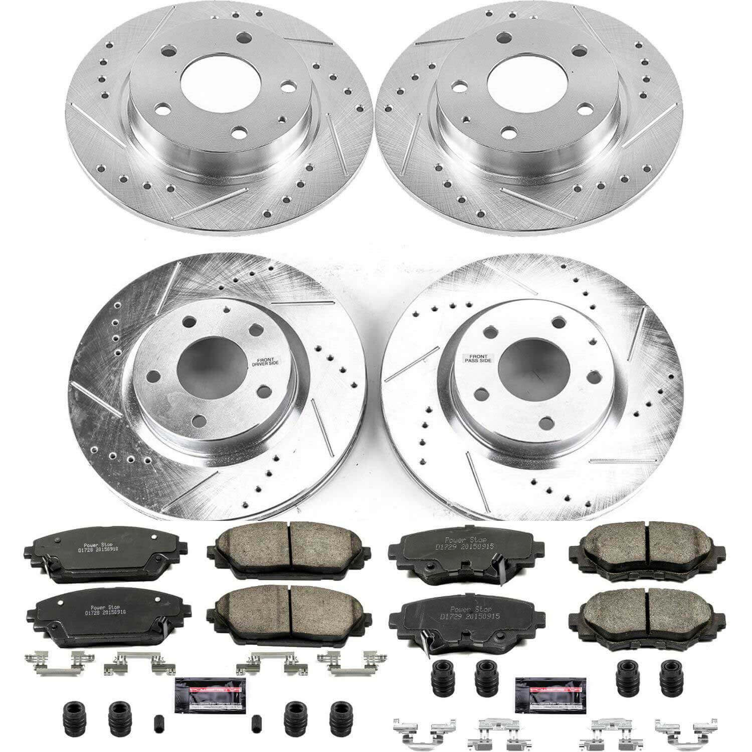 Power Stop K6970 - Z23 Evolution Sport Front And Rear Brake Kit