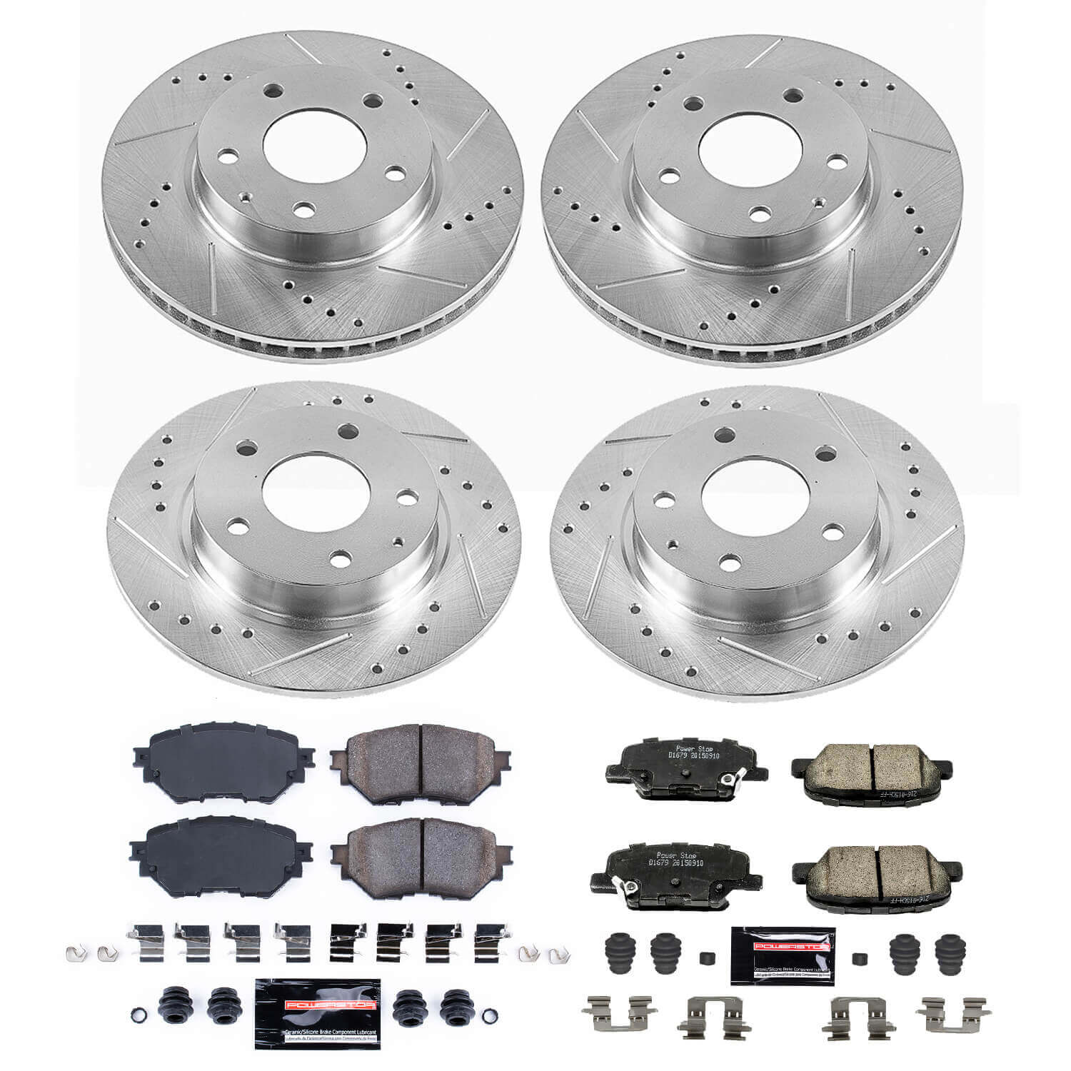Power Stop K6973 - Z23 Evolution Sport Front And Rear Brake Kit