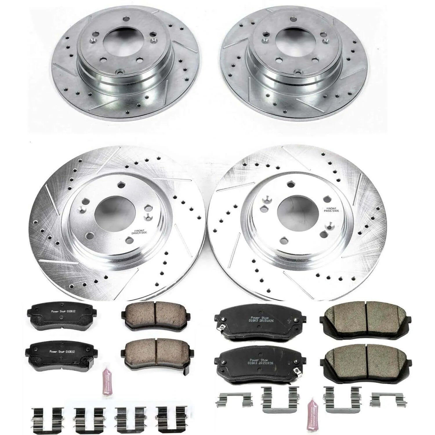 Power Stop K6981 - Z23 Evolution Sport Front And Rear Brake Kit