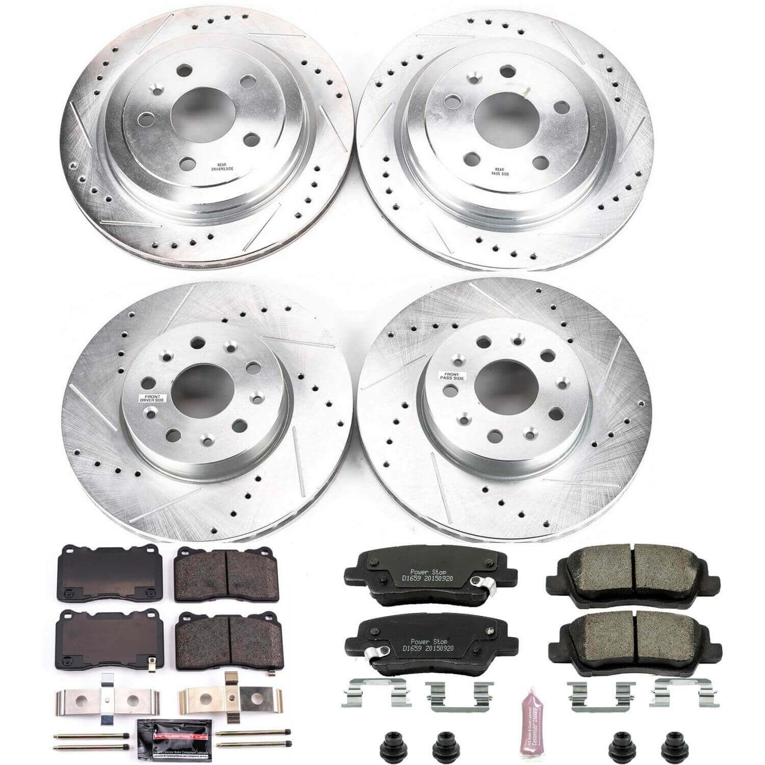 Power Stop K7000 - Z23 Evolution Sport Front And Rear Brake Kit