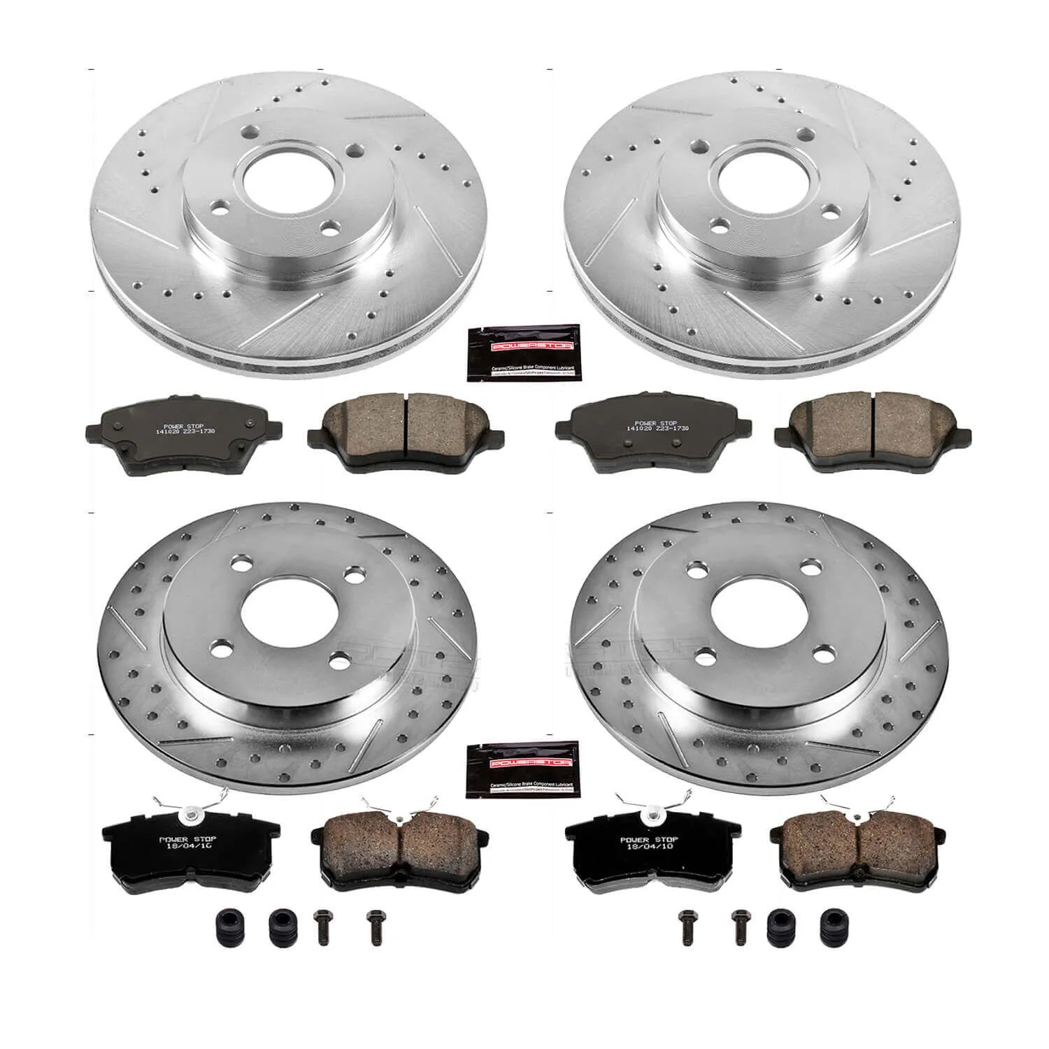 Power Stop K7002 - Z23 Evolution Sport Front And Rear Brake Kit