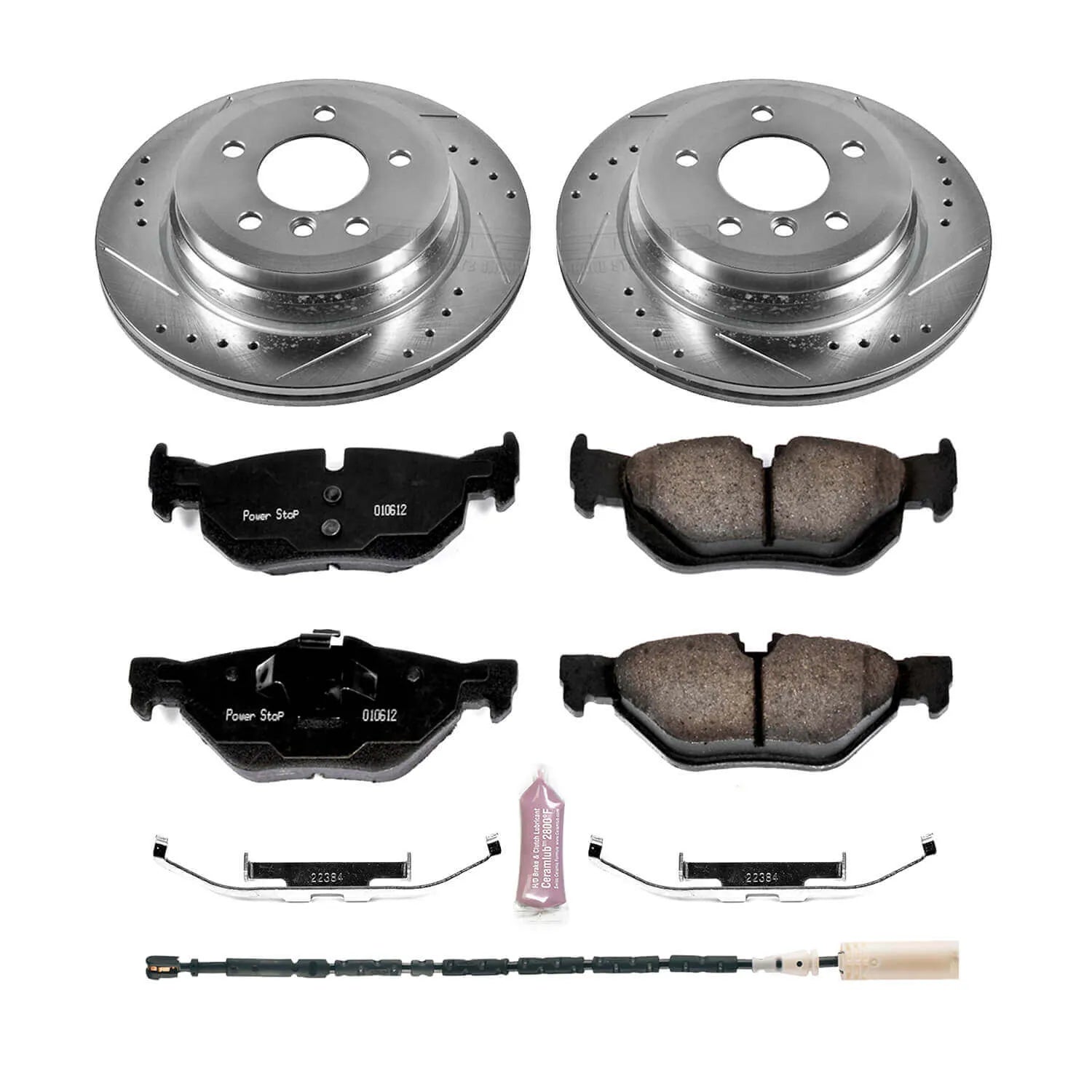 Power Stop K7008 - Z23 Evolution Sport Performance 1-Click Brake Kit (Rear)
