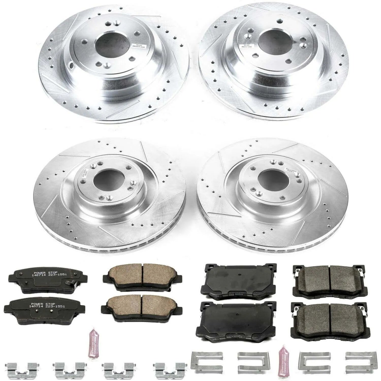 Power Stop K7029 - Z23 Evolution Sport Front And Rear Brake Kit