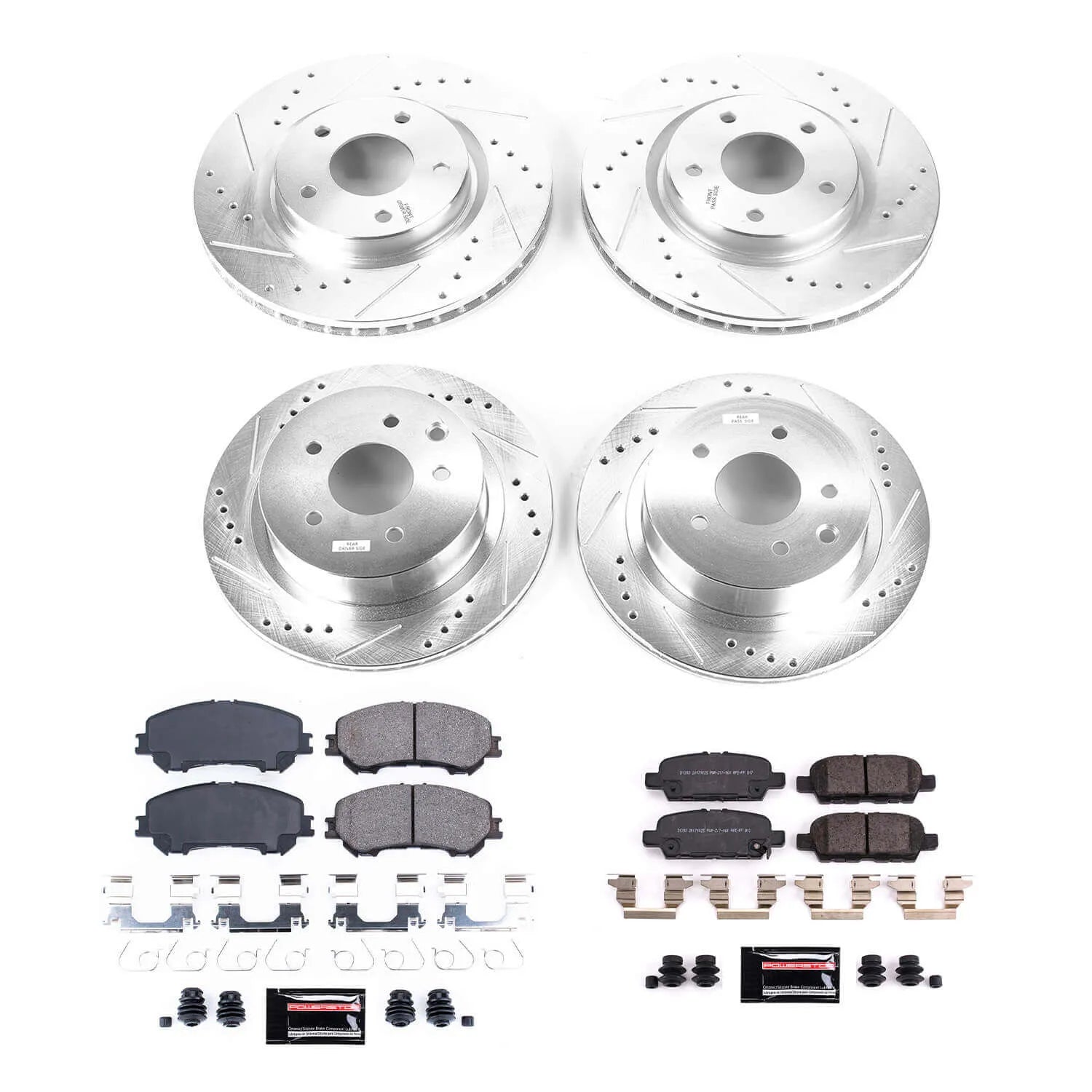 Power Stop K7035 - Z23 Evolution Sport Front And Rear Brake Kit