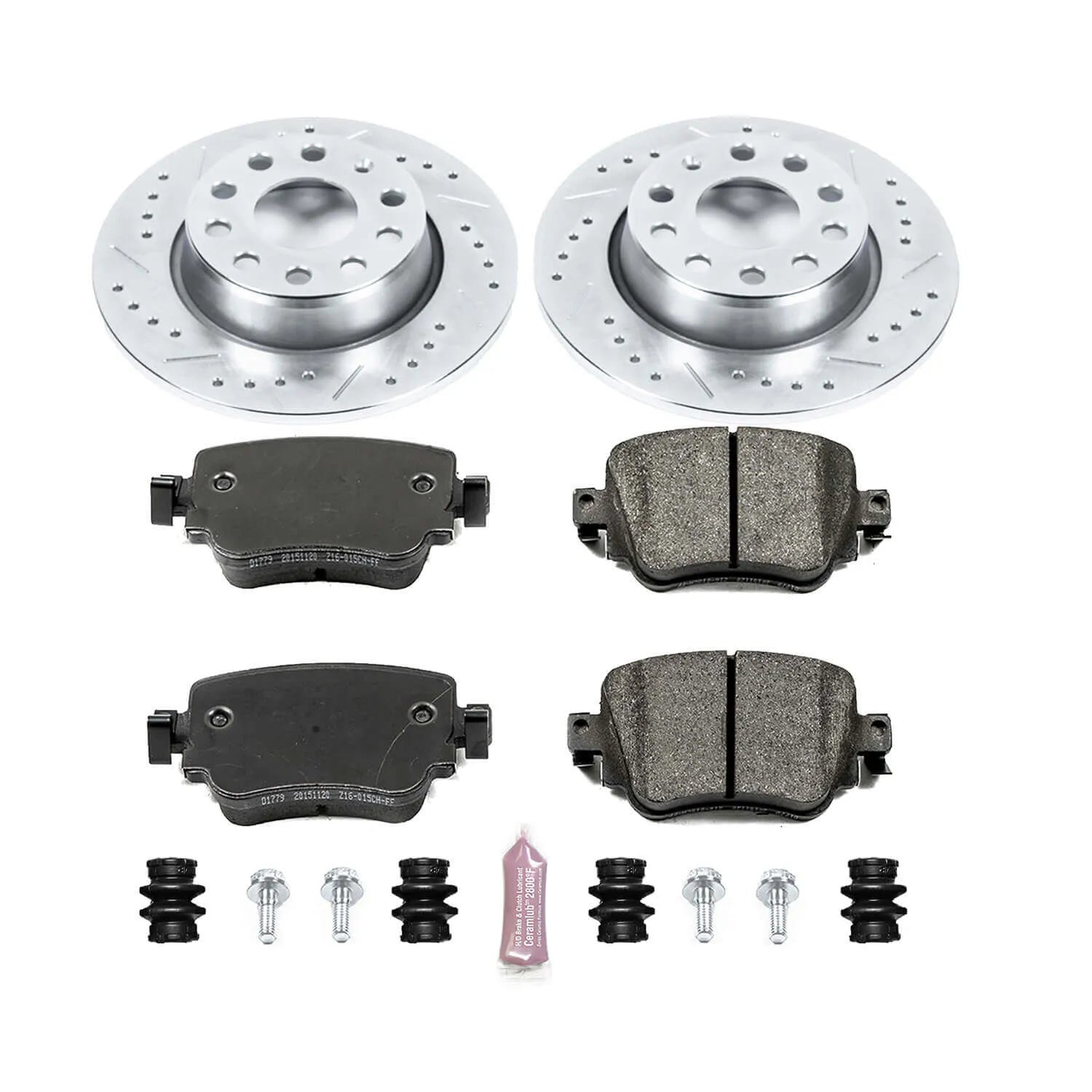 Power Stop K7053 - Z23 Evolution Sport Performance 1-Click Brake Kit With Hardware (Rear)