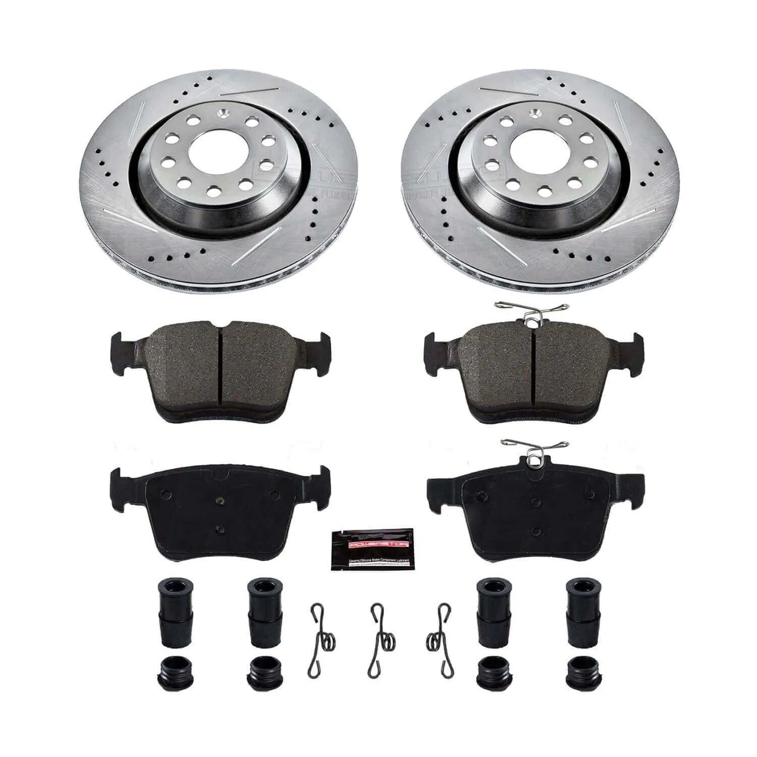 Power Stop K7084 - Z23 Evolution Sport Performance 1-Click Brake Kit With Hardware (Rear)