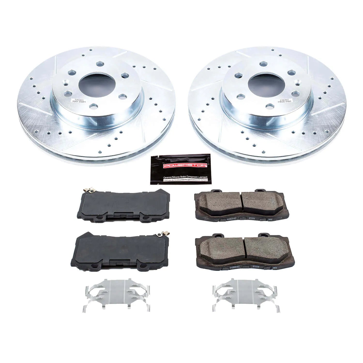 Power Stop K7126 - Z23 Evolution Sport Performance 1-Click Drilled And Slotted Front Brake Kit