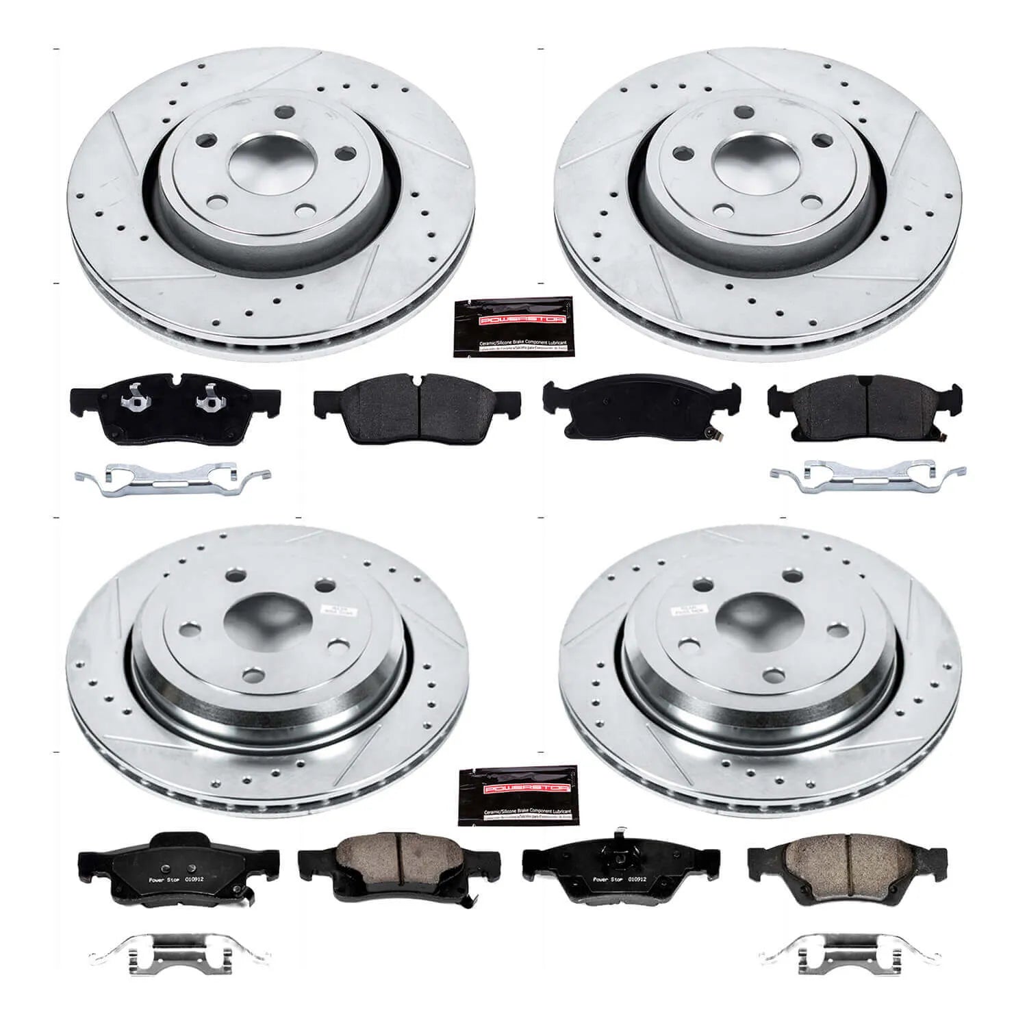 Power Stop K7136 - Z23 Evolution Sport Front And Rear Brake Kit