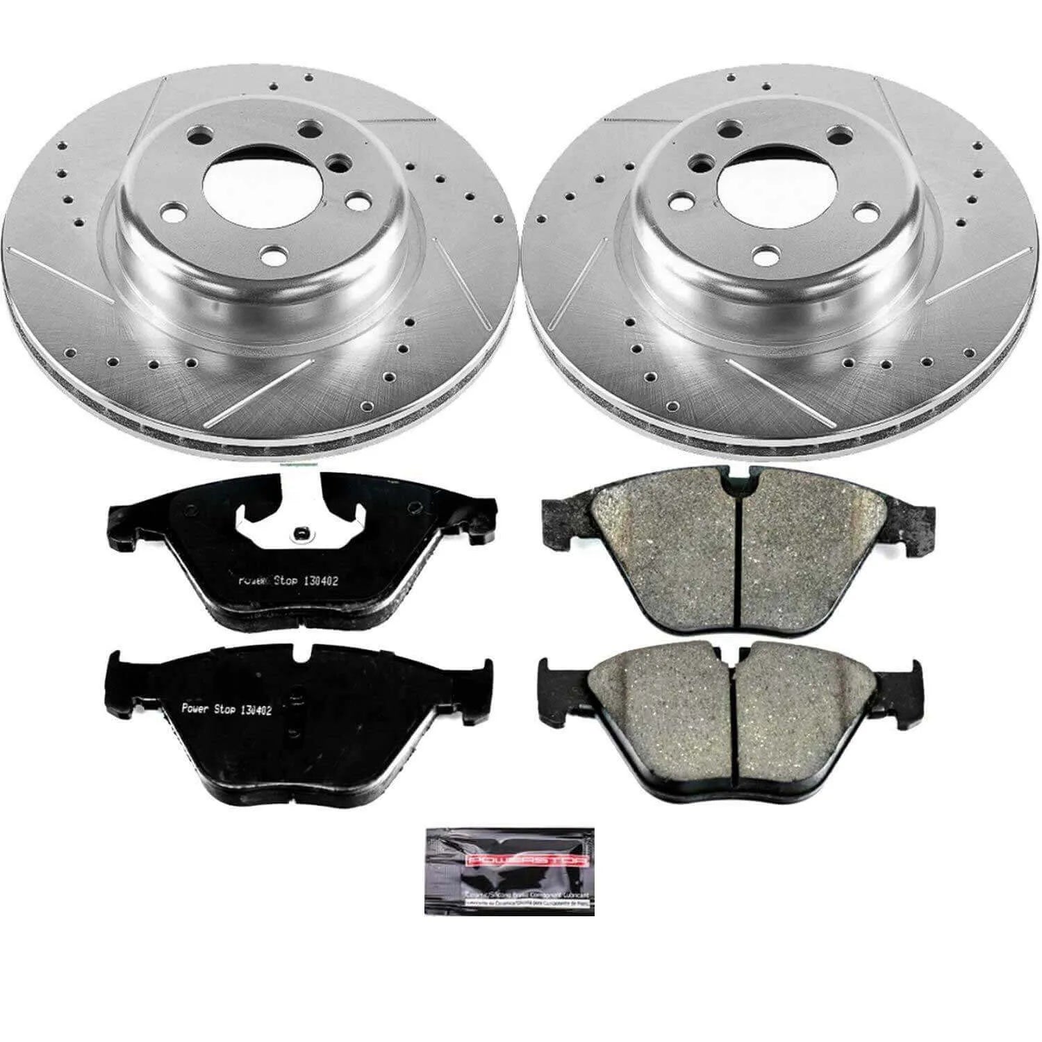 Power Stop K7163 - Z23 Evolution Sport Performance 1-Click Drilled And Slotted Front Brake Kit