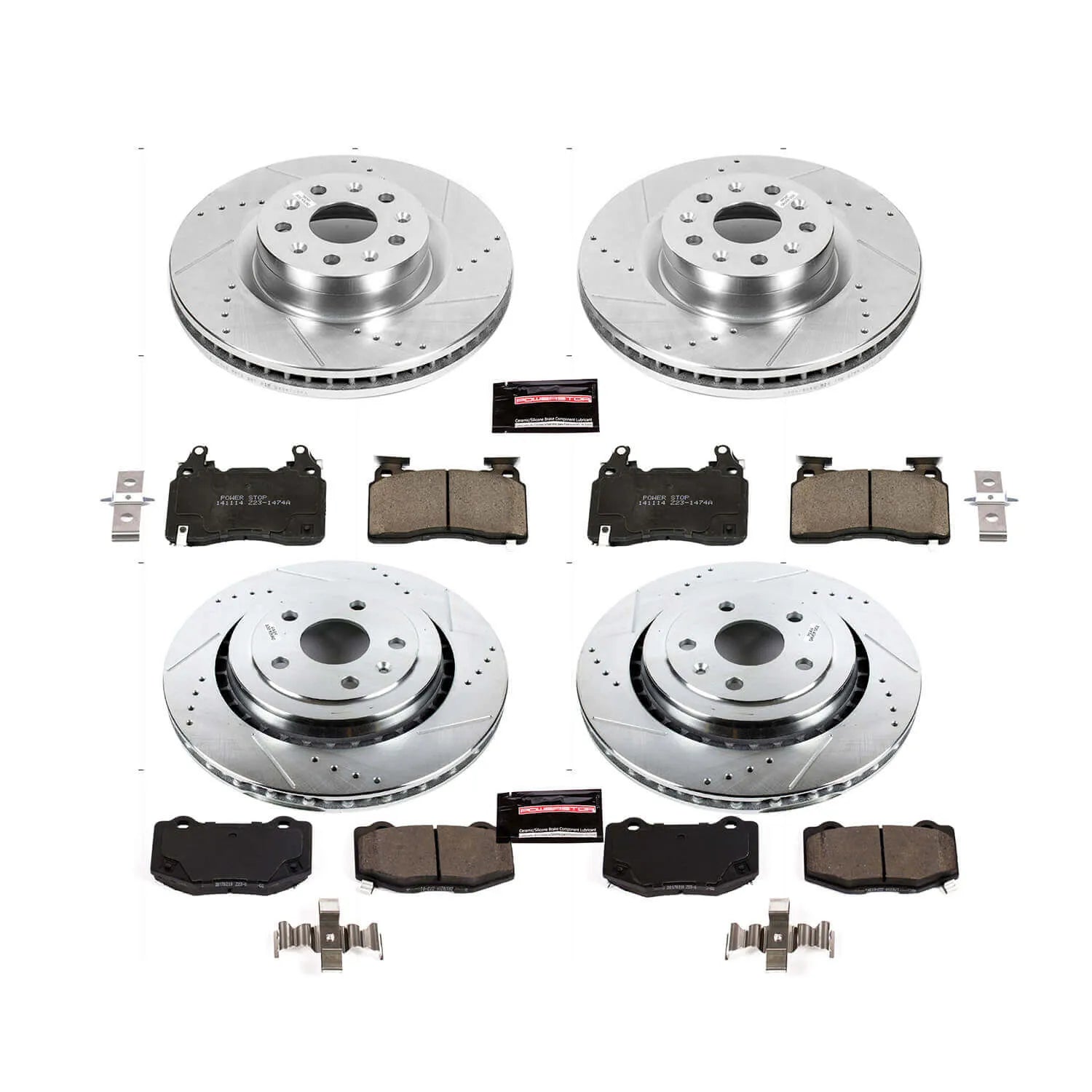 Power Stop K7226 - Z23 Evolution Sport Front And Rear Brake Kit