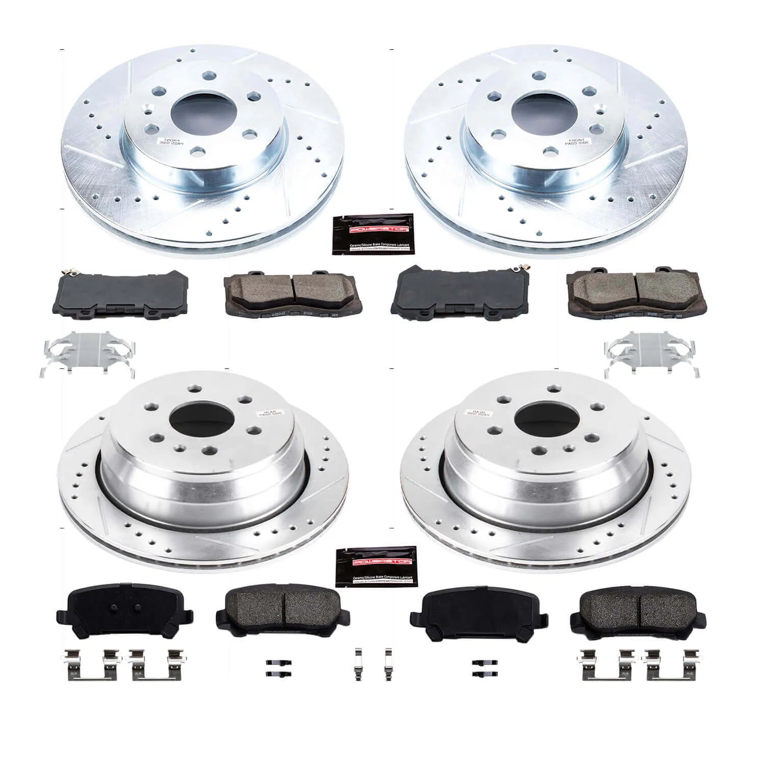 Power Stop K7228 - Z23 Evolution Sport Front And Rear Brake Kit