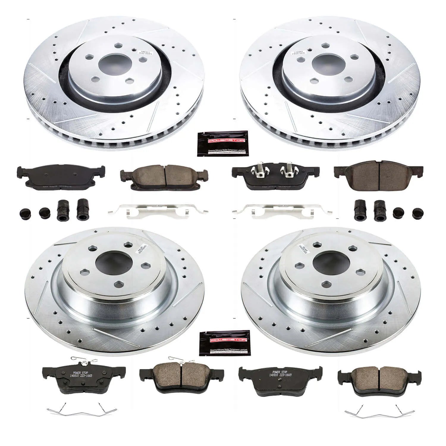 Power Stop K7231 - Z23 Evolution Sport Front And Rear Brake Kit