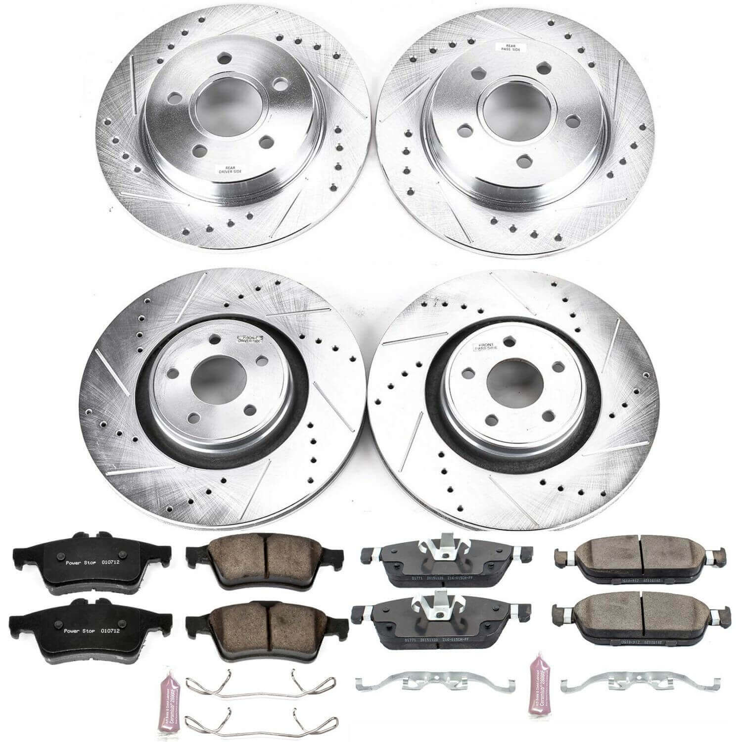 Power Stop K7233 - Z23 Evolution Sport Front And Rear Brake Kit