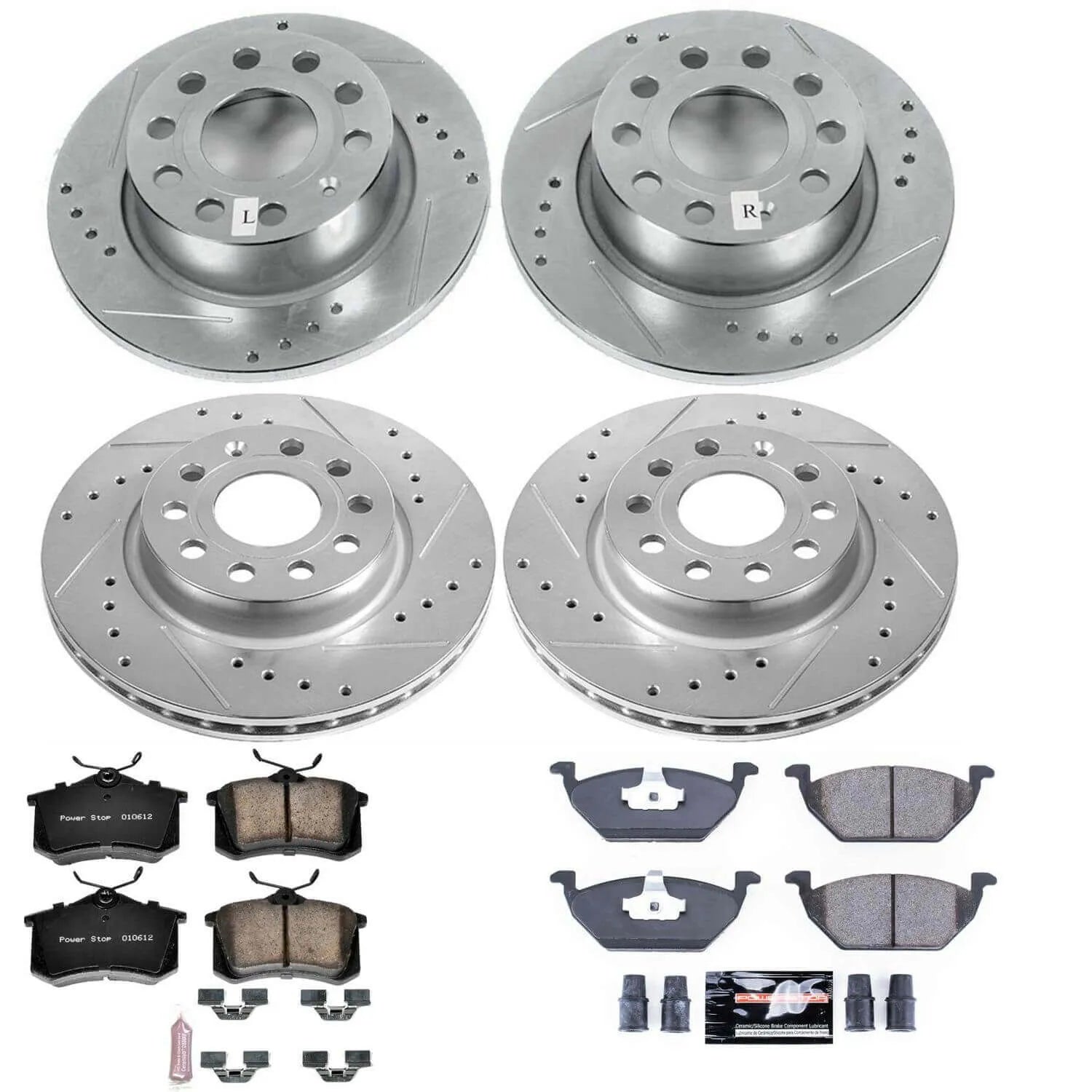 Power Stop K7242 - Z23 Evolution Sport Front And Rear Brake Kit