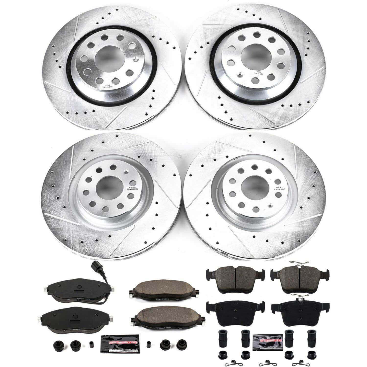 Power Stop K7253 - Z23 Evolution Sport Front And Rear Brake Kit
