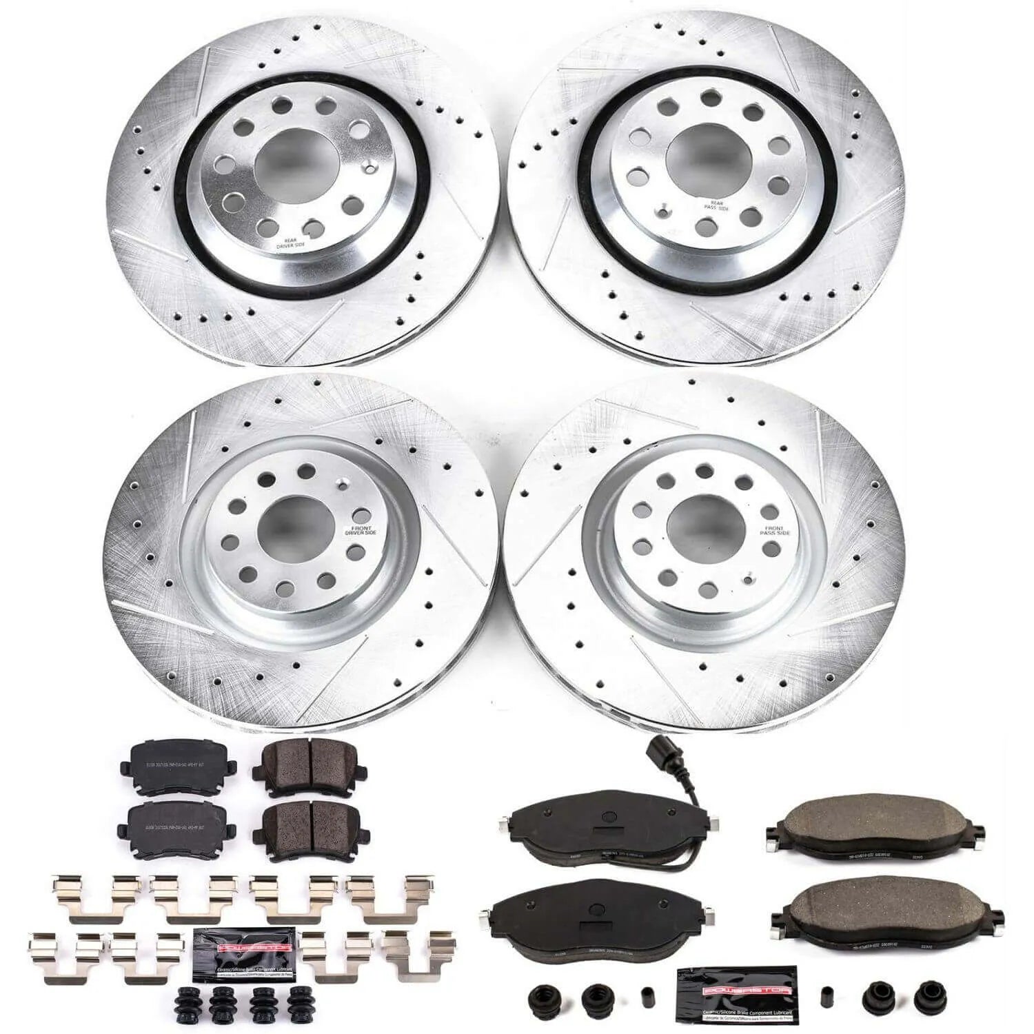 Power Stop K7254 - Z23 Evolution Sport Front And Rear Brake Kit