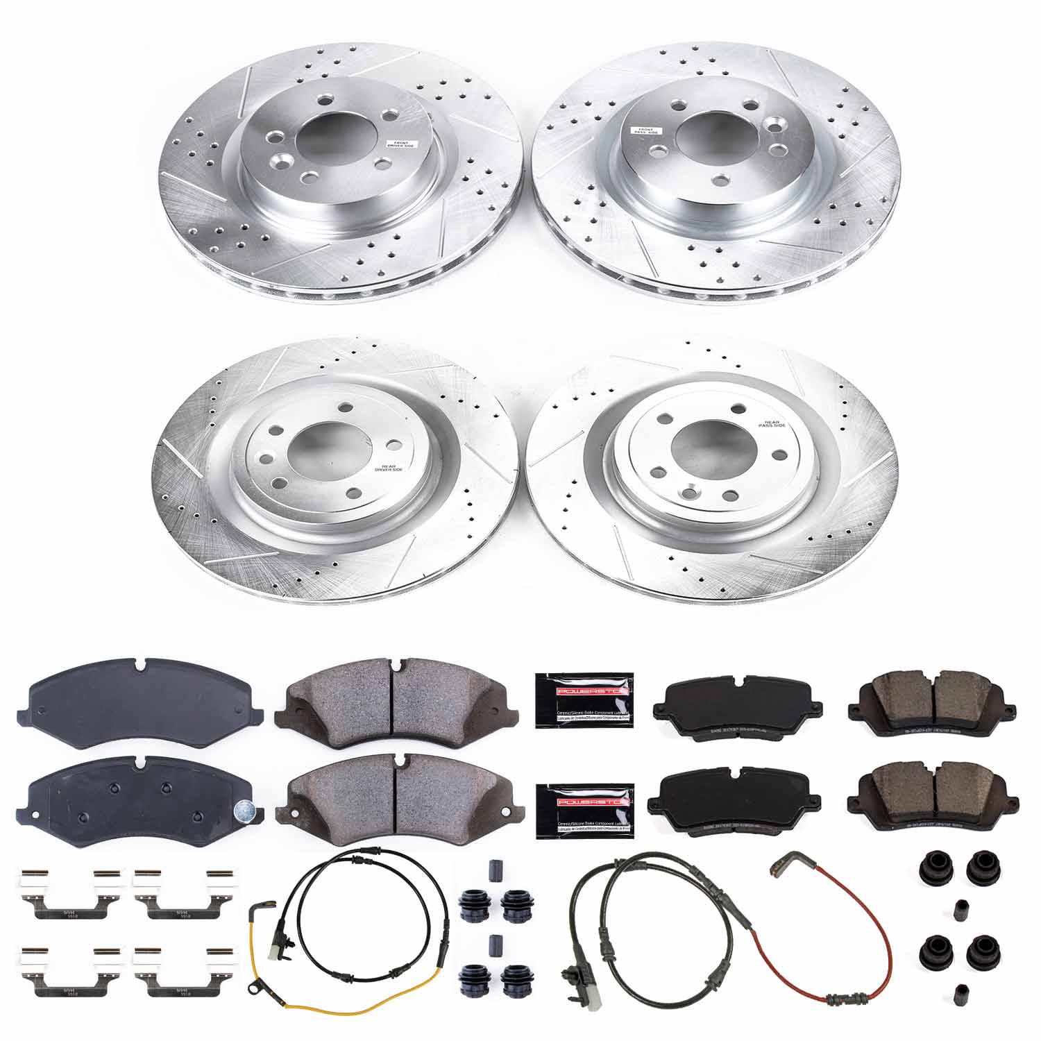 Power Stop K7260 - Z23 Evolution Sport Front And Rear Brake Kit