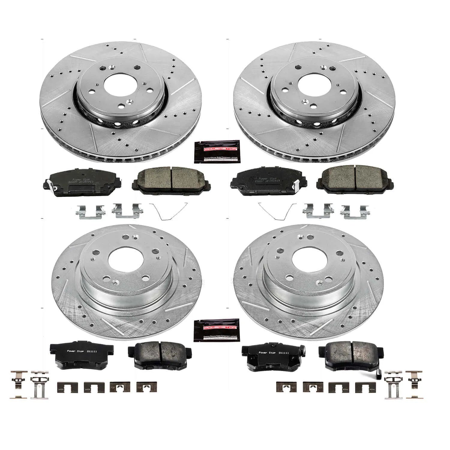 Power Stop K7283 - Z23 Evolution Sport Front And Rear Brake Kit