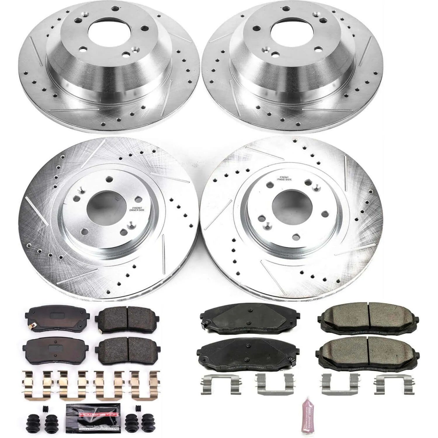 Power Stop K7286 - Z23 Evolution Sport Front And Rear Brake Kit