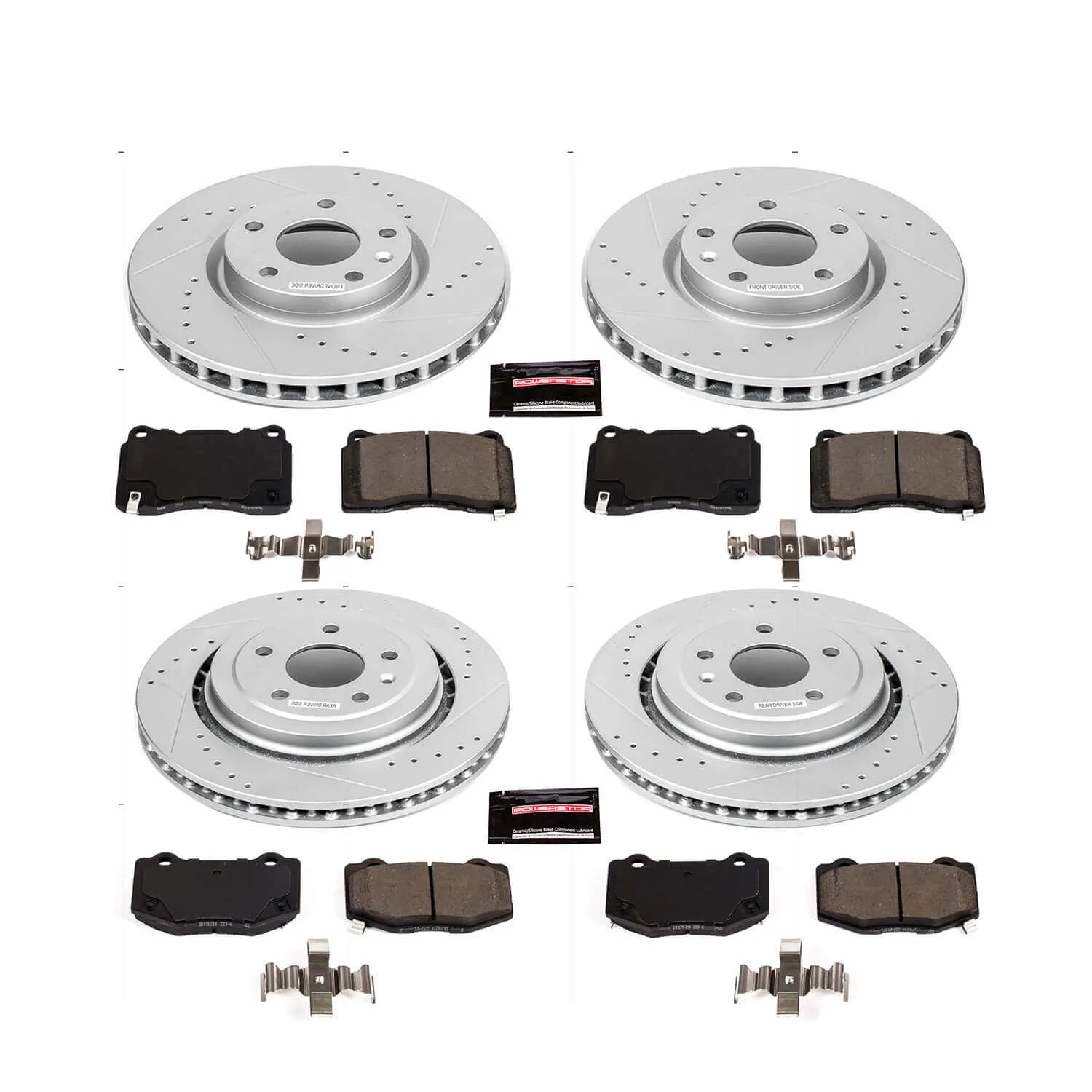 Power Stop K7291 - Z23 Evolution Sport Front And Rear Brake Kit