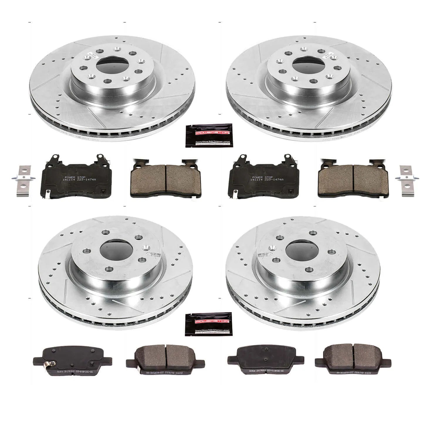 Power Stop K7292 - Z23 Evolution Sport Front And Rear Brake Kit