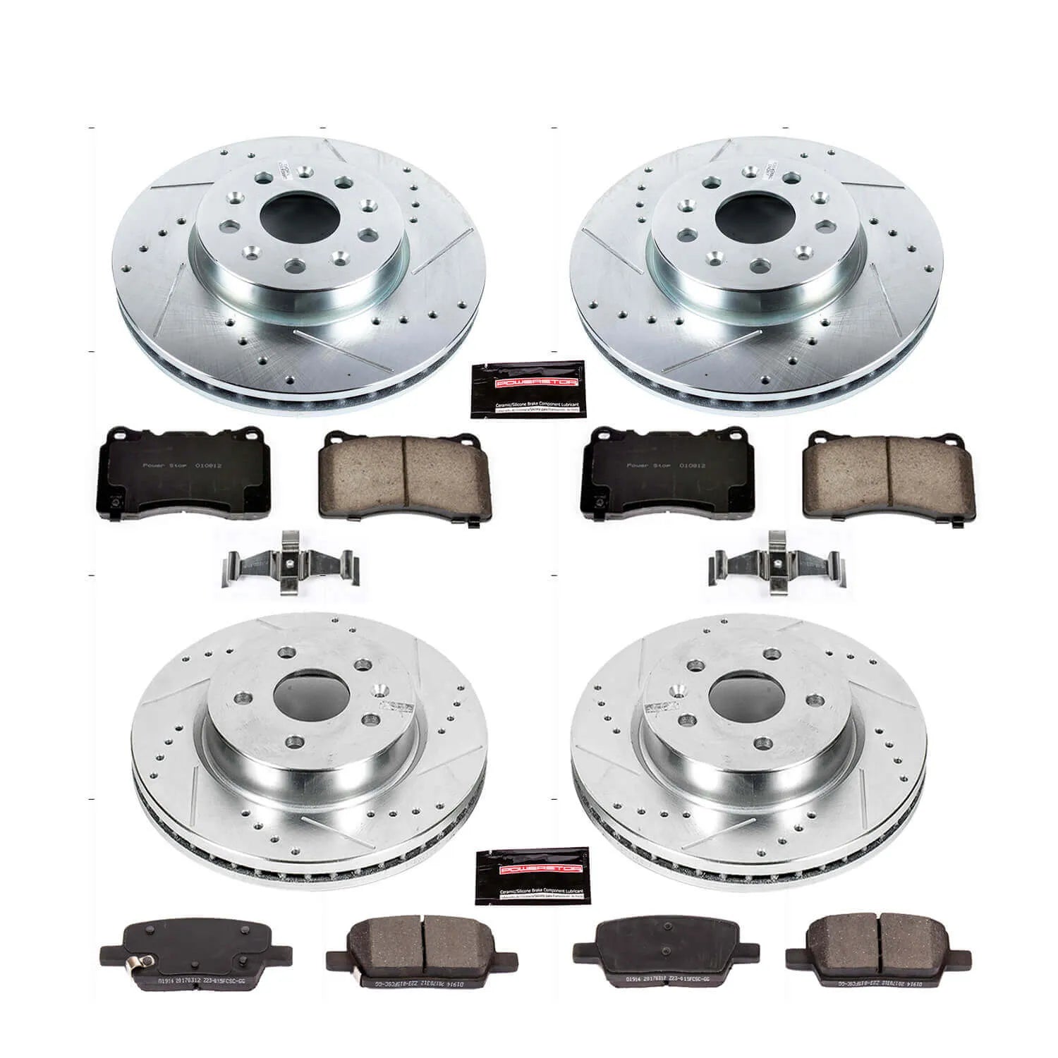 Power Stop K7293 - Z23 Evolution Sport Front And Rear Brake Kit