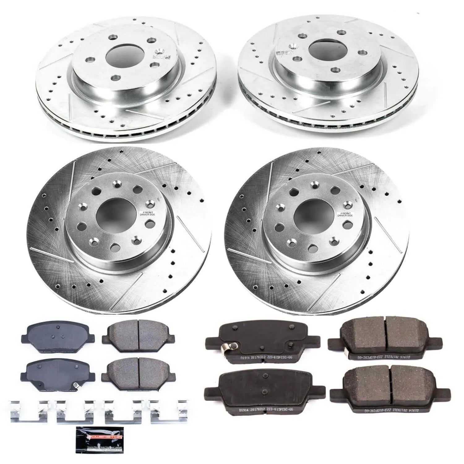 Power Stop K7296 - Z23 Evolution Sport Front And Rear Brake Kit