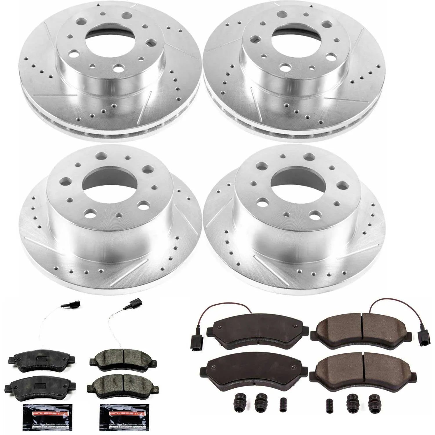 Power Stop K7308 - Z23 Evolution Sport Front And Rear Brake Kit