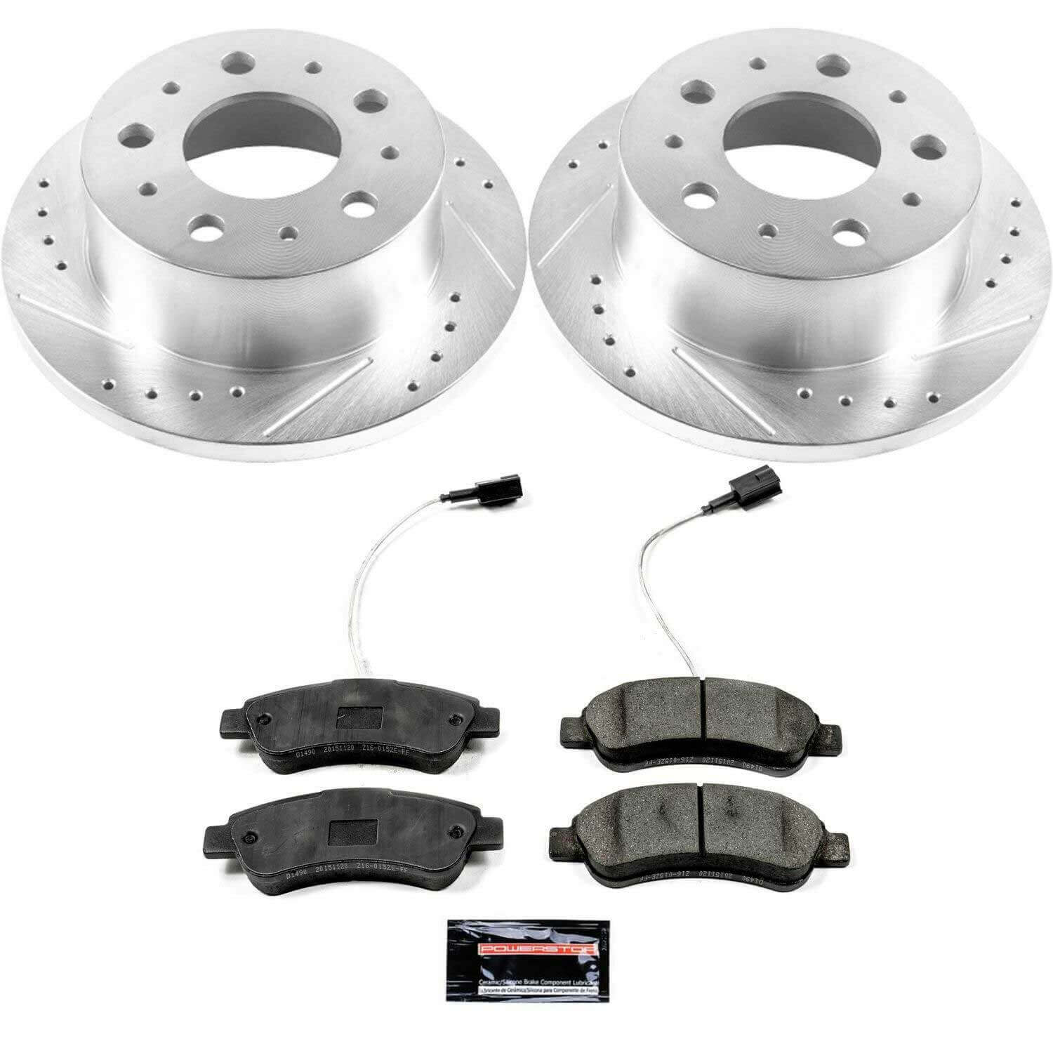 Power Stop K7310 - Z23 Evolution Sport Performance 1-Click Drilled And Slotted Rear Brake Kit