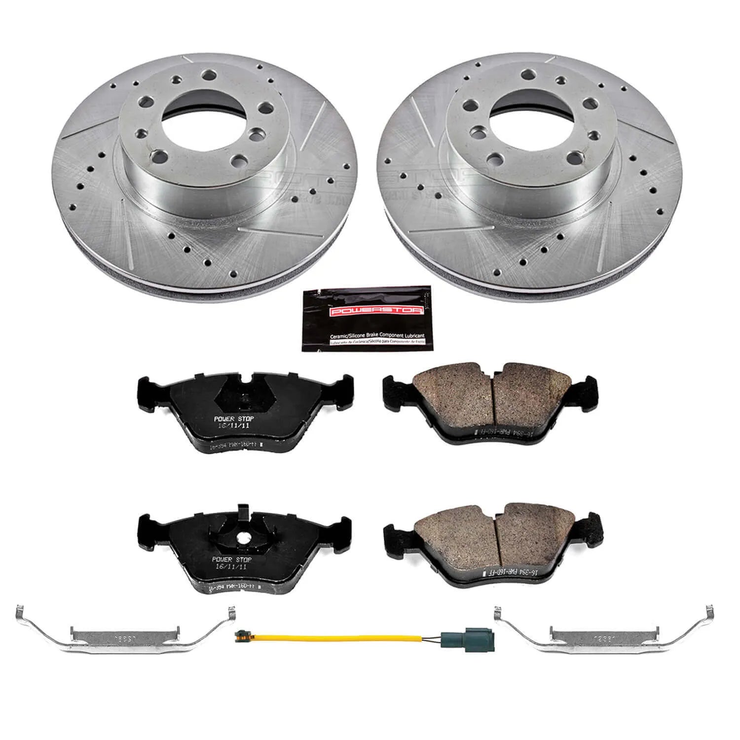 Power Stop K7331 - Z23 Evolution Sport Performance 1-Click Drilled And Slotted Front Brake Kit