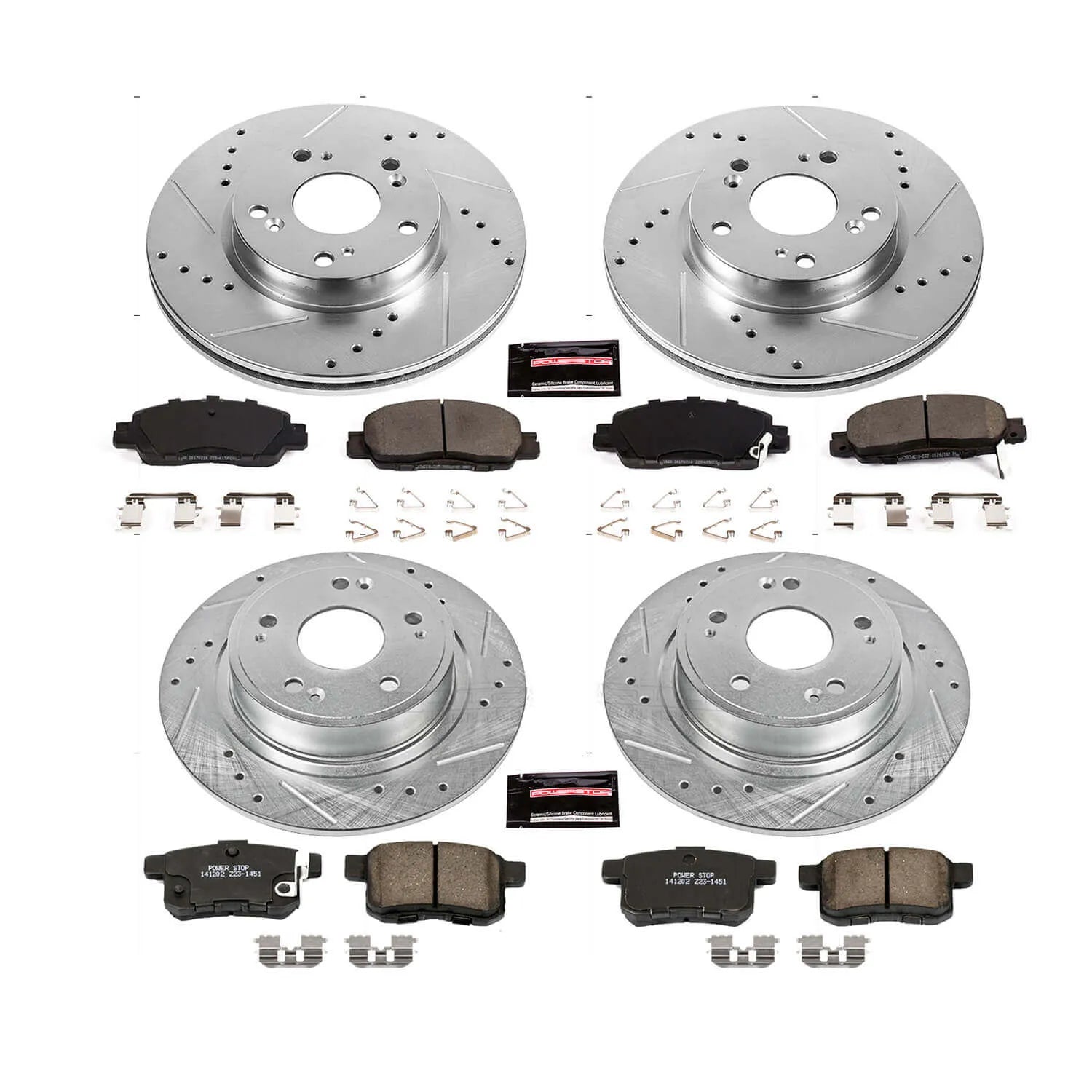 Power Stop K7346 - Z23 Evolution Sport Front And Rear Brake Kit