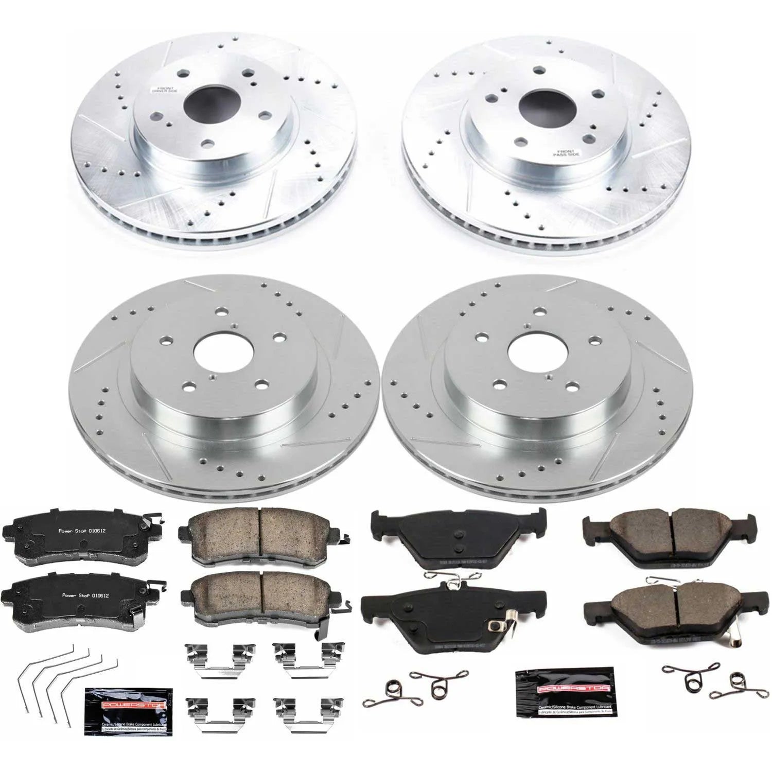 Power Stop K7357 - Z23 Evolution Sport Front And Rear Brake Kit