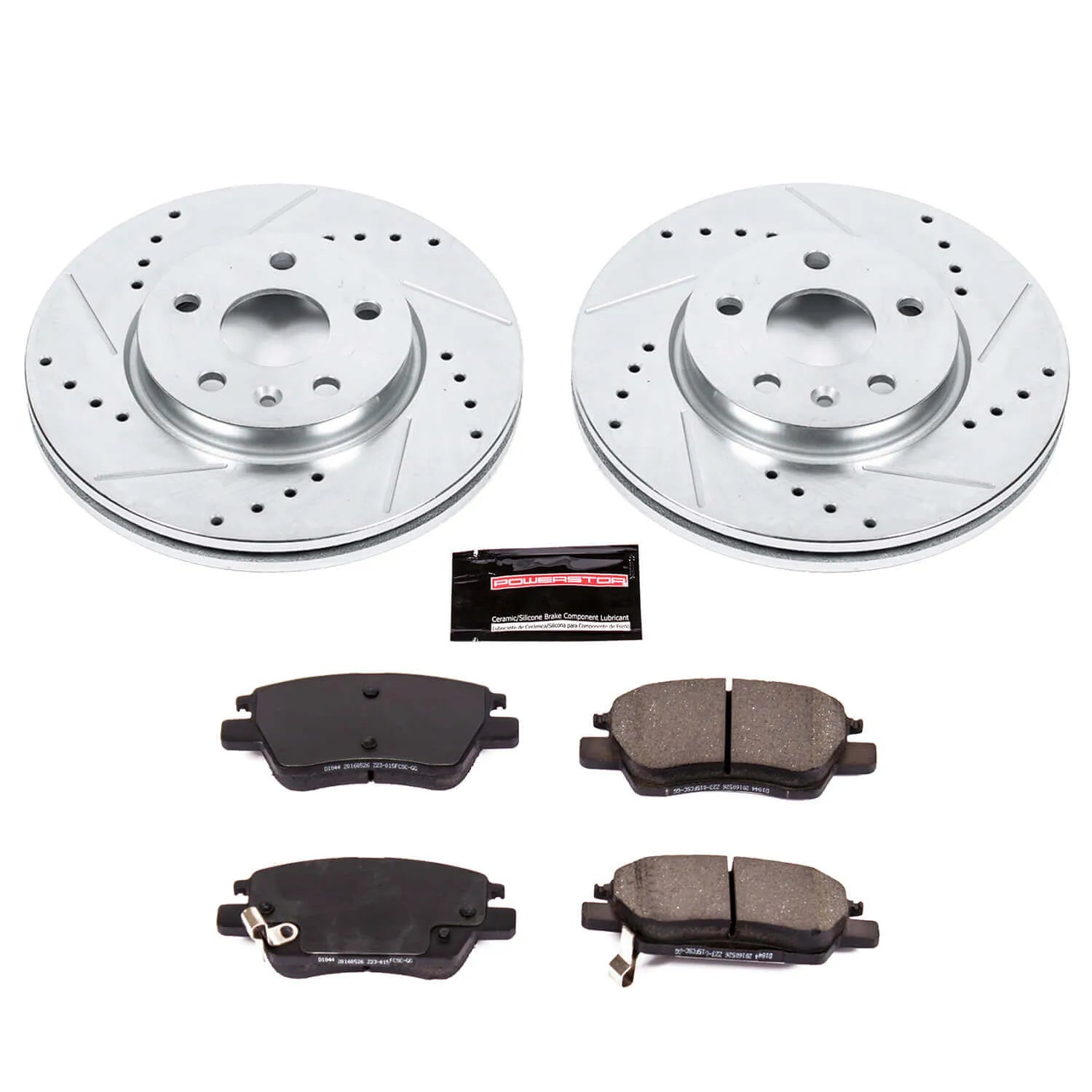 Power Stop K7399 - Z23 Evolution Sport Performance 1-Click Drilled And Slotted Front Brake Kit