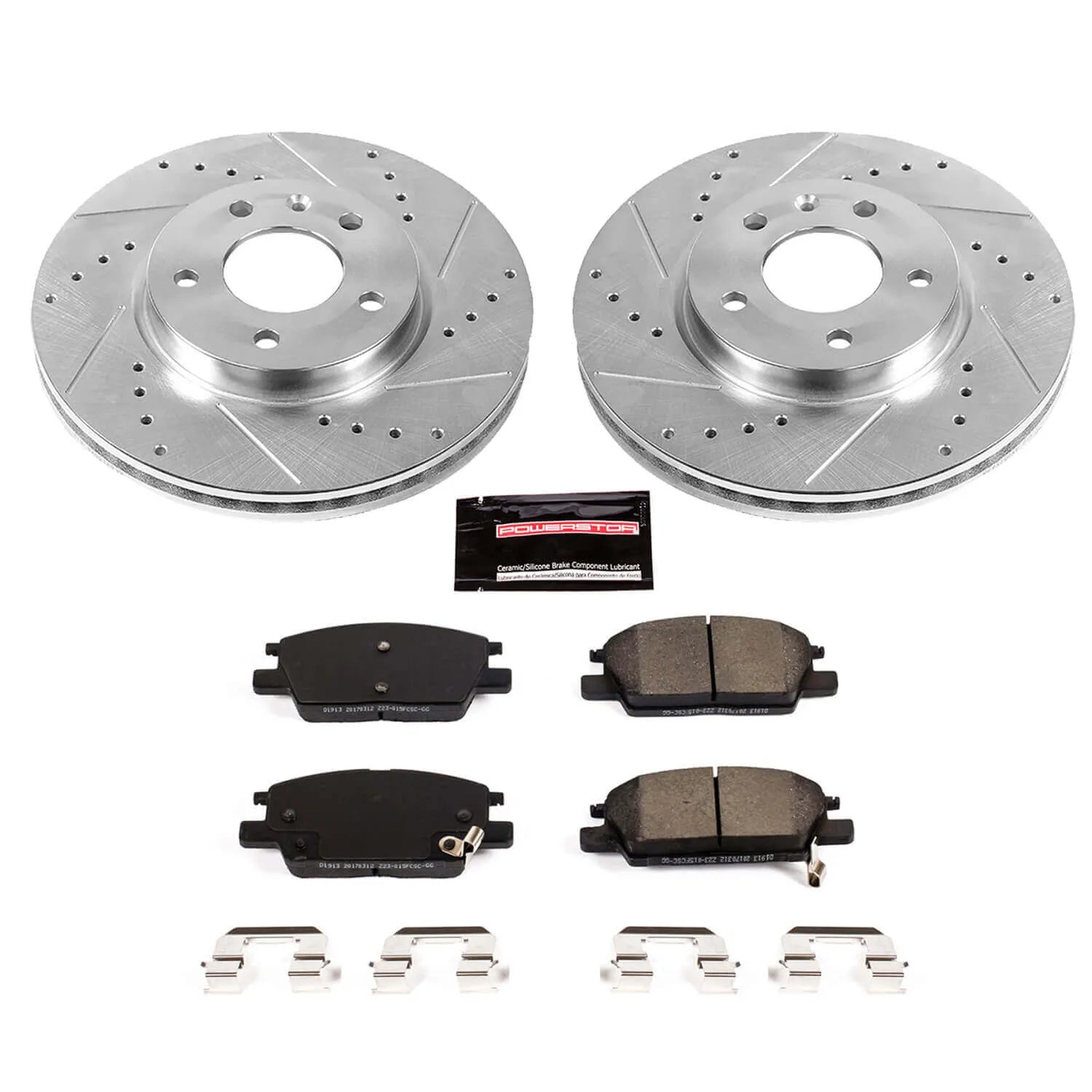 Power Stop K7400 - Z23 Evolution Sport Performance 1-Click Drilled And Slotted Front Brake Kit