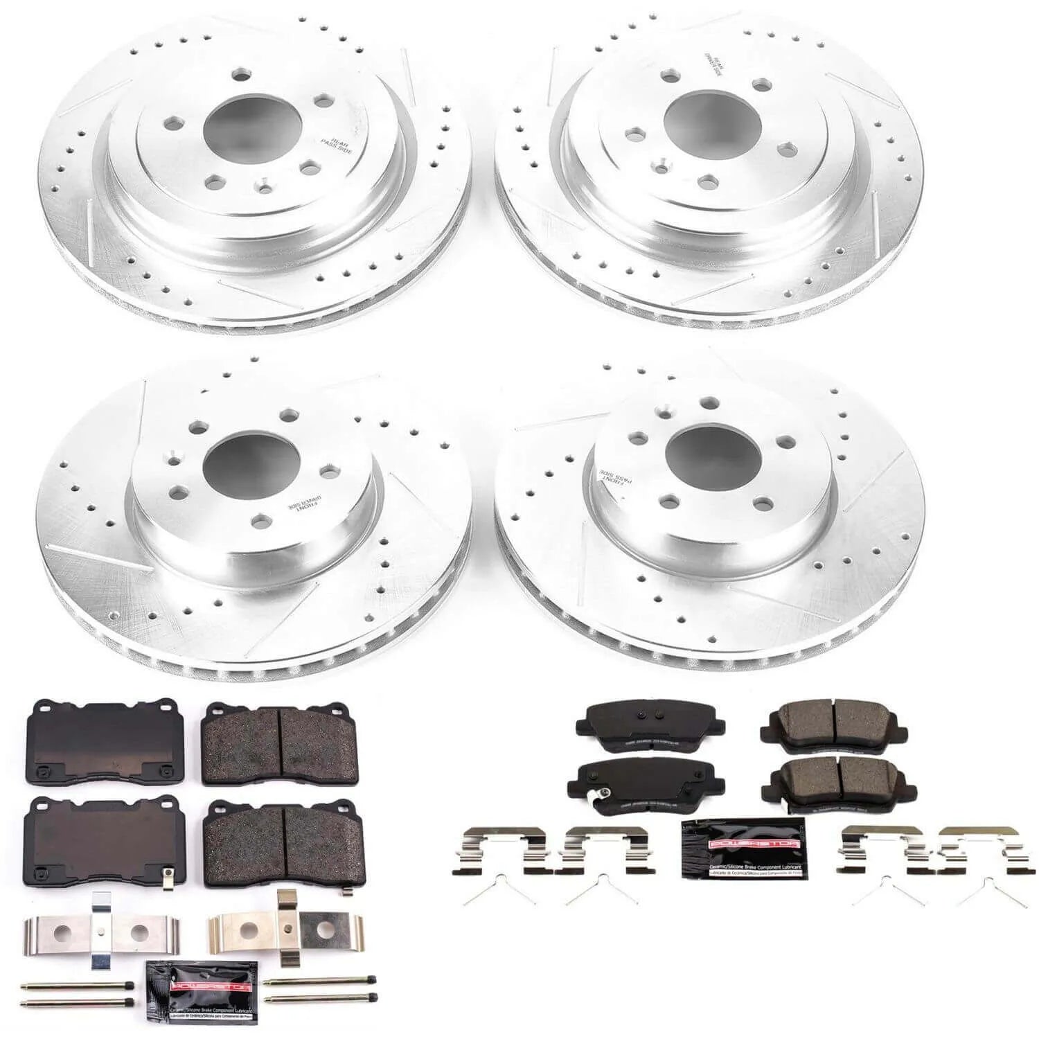 Power Stop K7403 - Z23 Evolution Sport Front And Rear Brake Kit