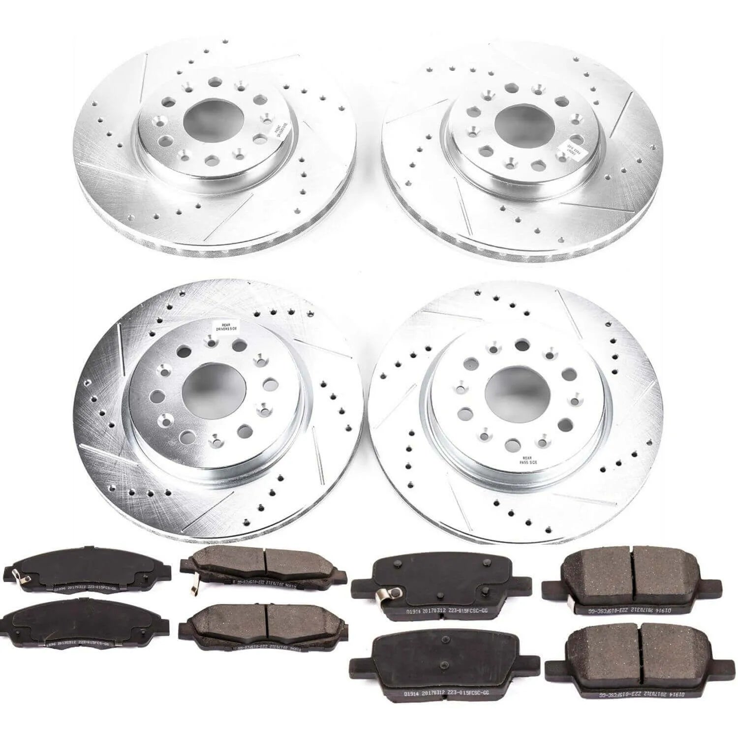 Power Stop K7410 - Z23 Evolution Sport Front And Rear Brake Kit