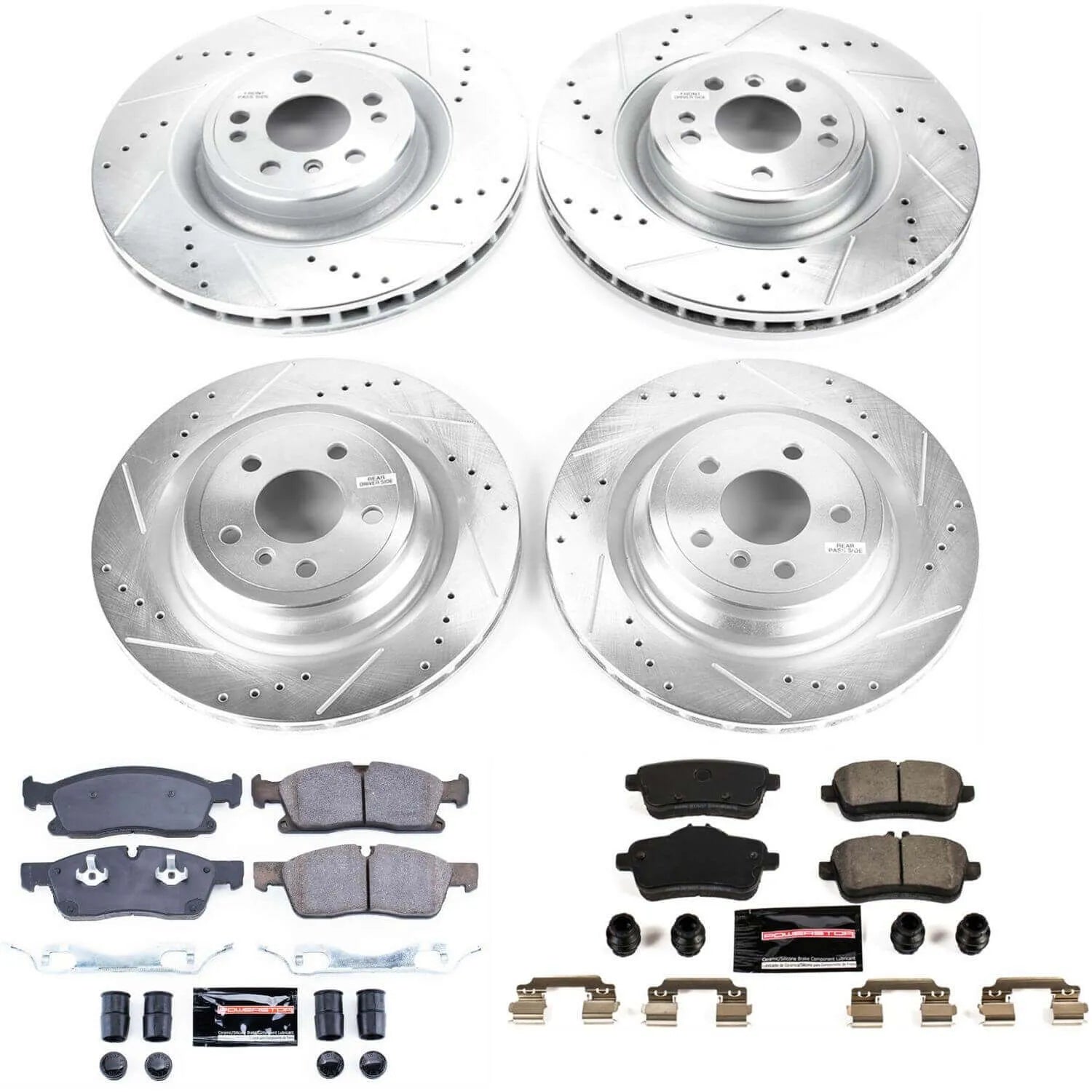 Power Stop K7437 - Z23 Evolution Sport Front And Rear Brake Kit
