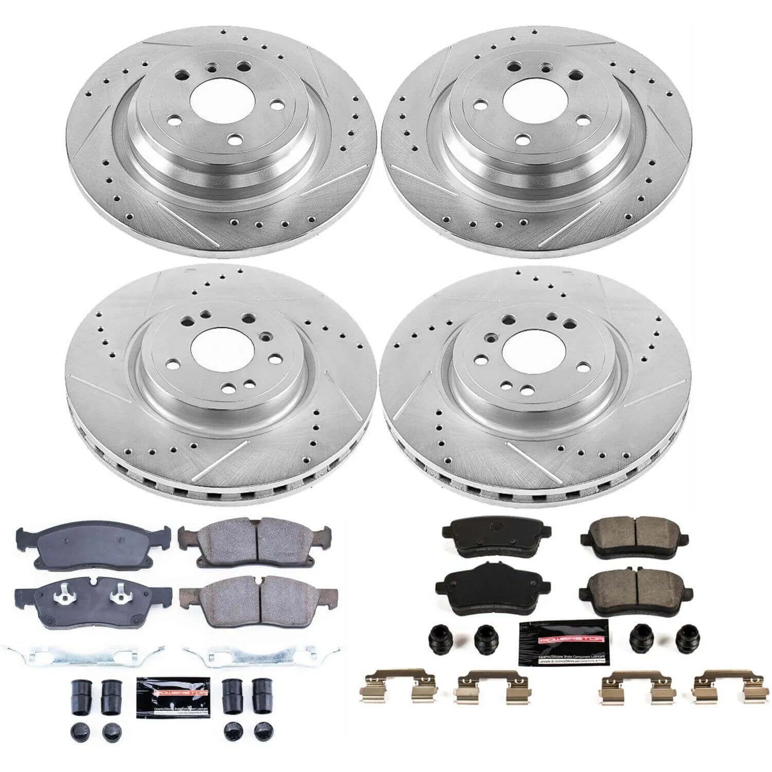 Power Stop K7441 - Z23 Evolution Sport Front And Rear Brake Kit