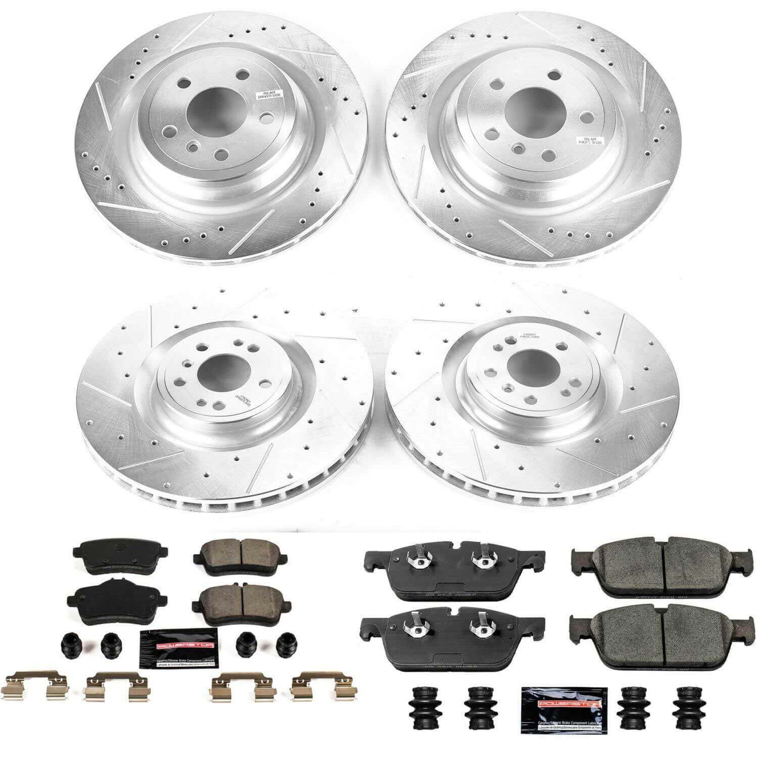 Power Stop K7442 - Z23 Evolution Sport Front And Rear Brake Kit
