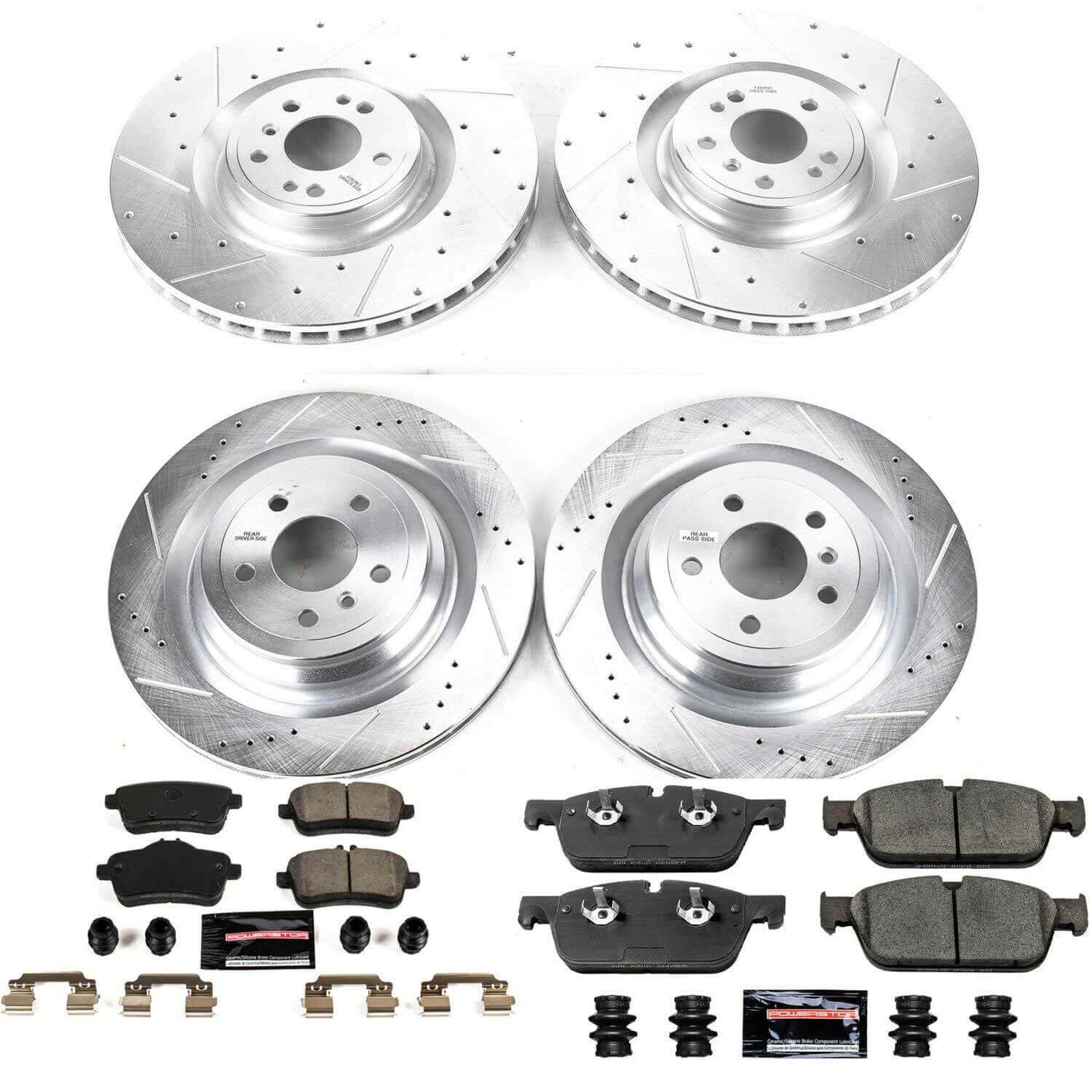 Power Stop K7443 - Z23 Evolution Sport Front And Rear Brake Kit