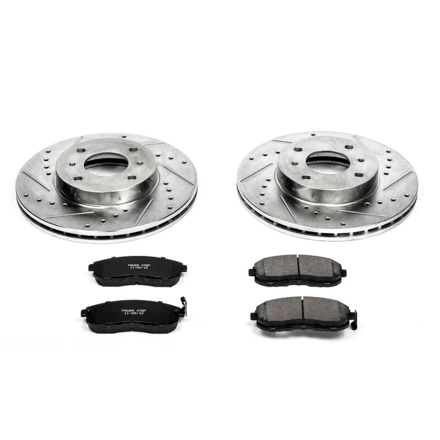 Power Stop K749 - Z23 Evolution Sport Performance 1-Click Brake Kit With Hardware (Front)